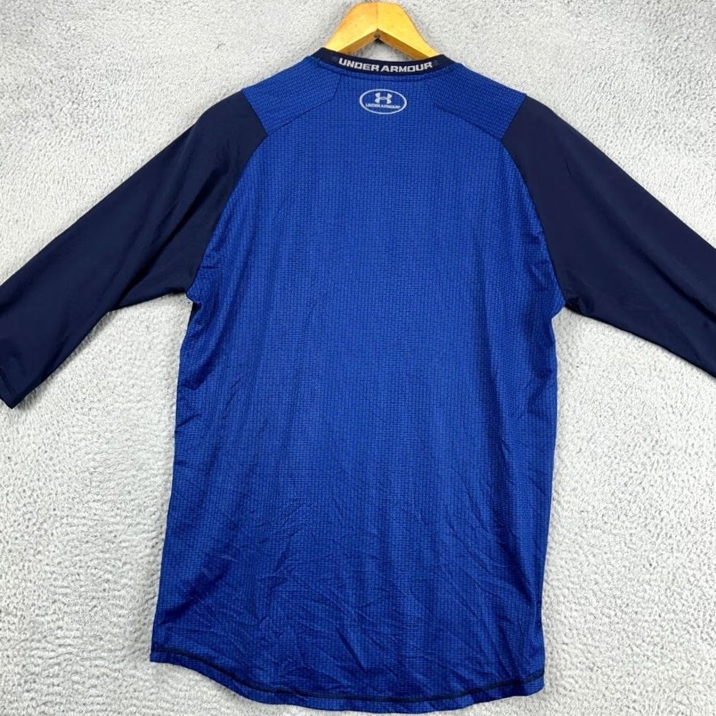 Under Armour Under Armour 9 Strong Baseball T-Shirt Mens Medium Blue 3-Quarter Sleeve Tee Size US M / EU 48-50 / 2 - 3 Thumbnail