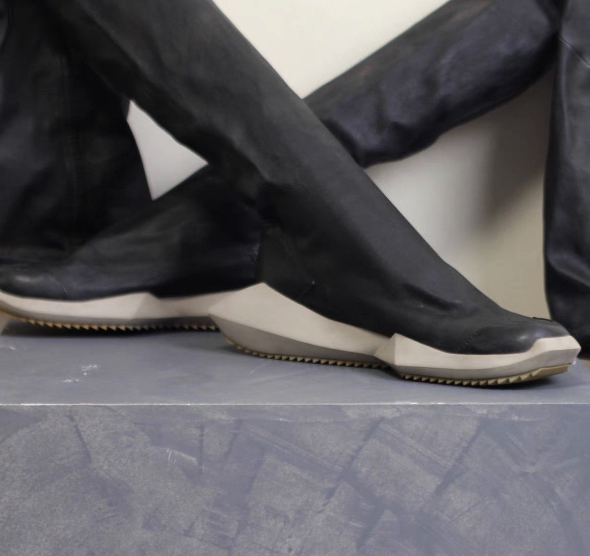 Rick Owens Collaboration Premium Lambskin Boots