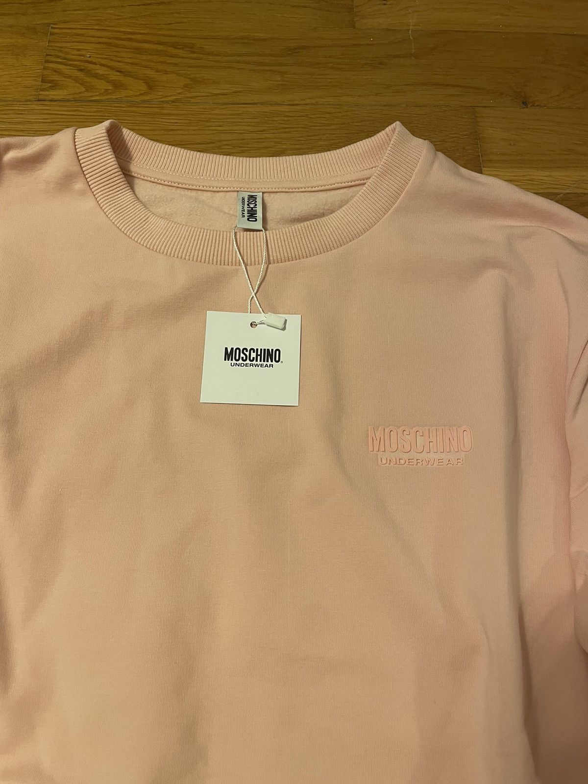 Moschino Moschino Pink Logo Tape Sweatshirt Size US M / EU 48-50 / 2 - 3 Thumbnail