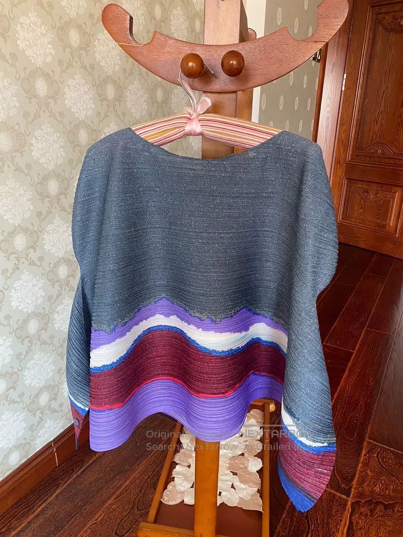 Issey Miyake Issey Miyake size:one size Color-Block Long Sleeve Top Size XXS / US 00 / IT 34 - 3 Thumbnail