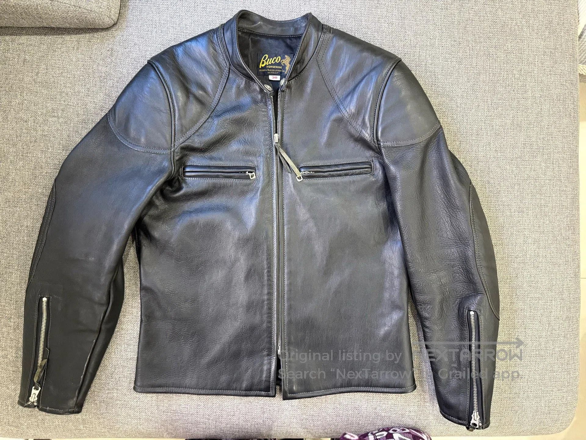 Buco BUCO J100 Real McCoy Leather Jacket. Size US L / EU 52-54 / 3 - 1 Thumbnail