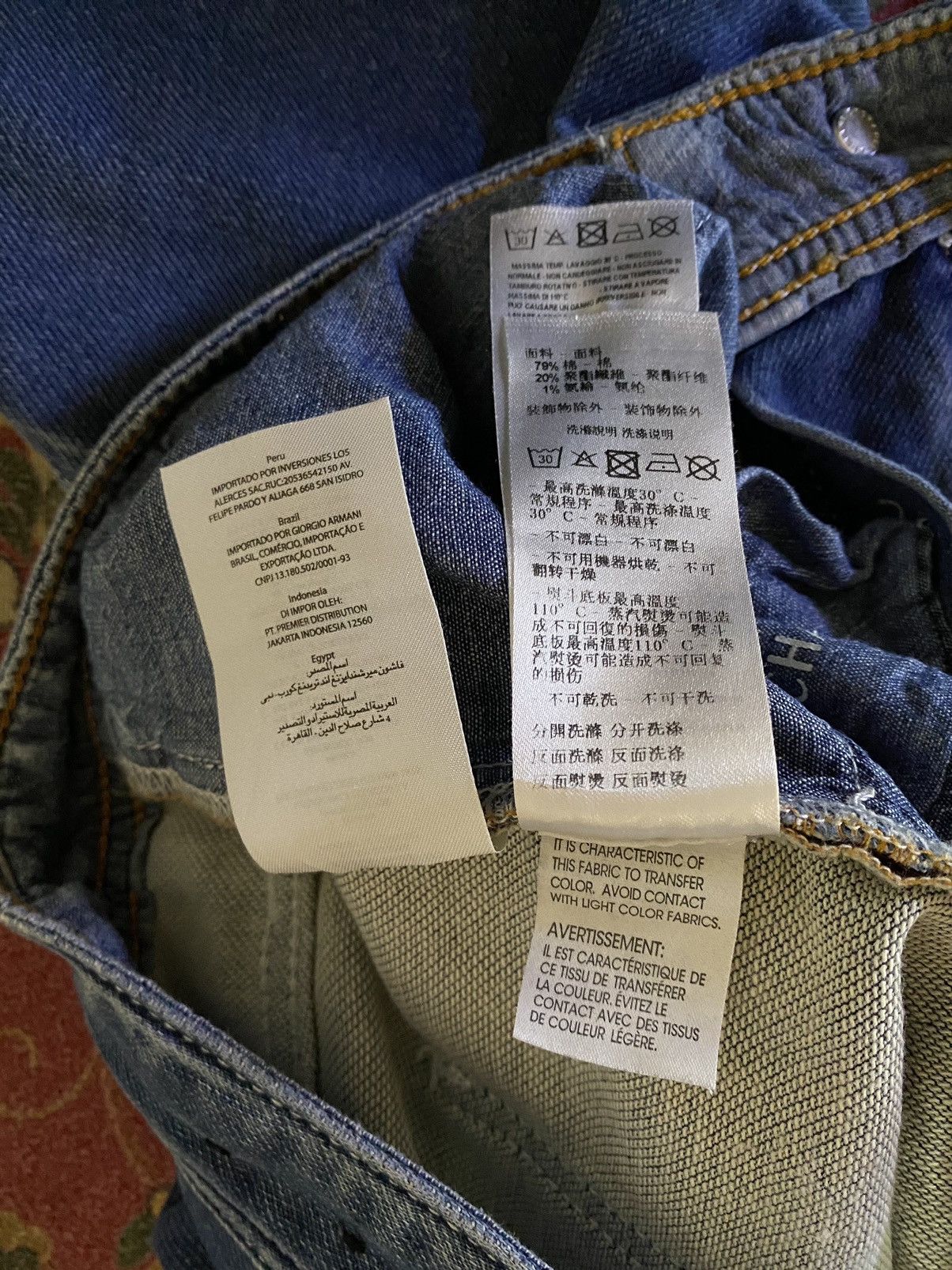 Armani Exchange × Designer × Vintage Armani Exchange Slim Fit Blue Denim Size US 32 / EU 48 - 9 Thumbnail