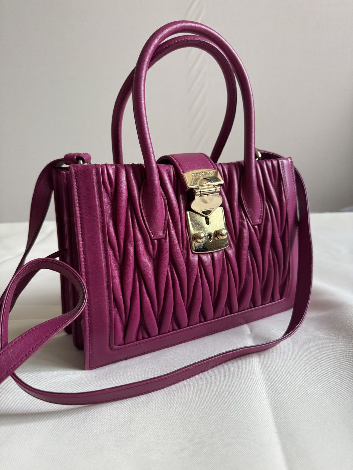 Miu Miu Miu Miu matelasse nappa leather shoulder bag Size ONE SIZE - 3 Thumbnail