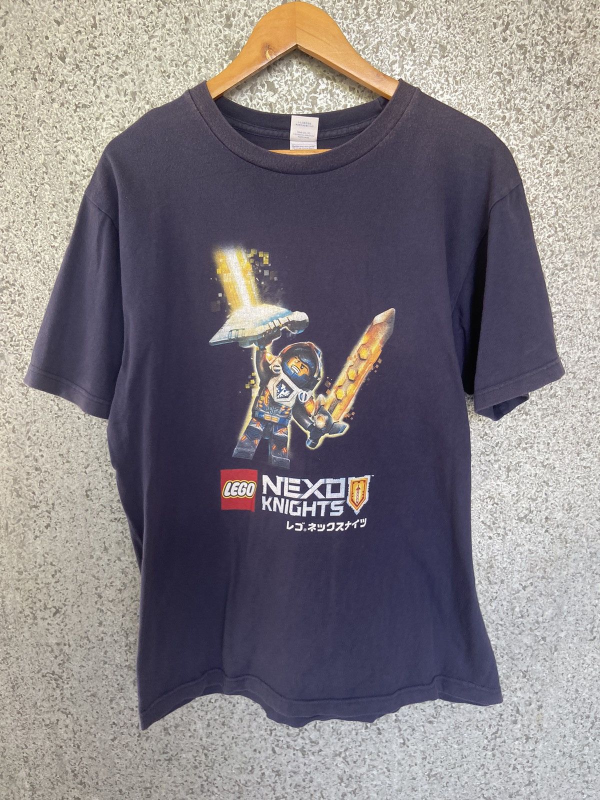 Cartoon Network Lego X Nexo Knights t shirt sun faded blue Size US XL / EU 56 / 4 - 1 Thumbnail