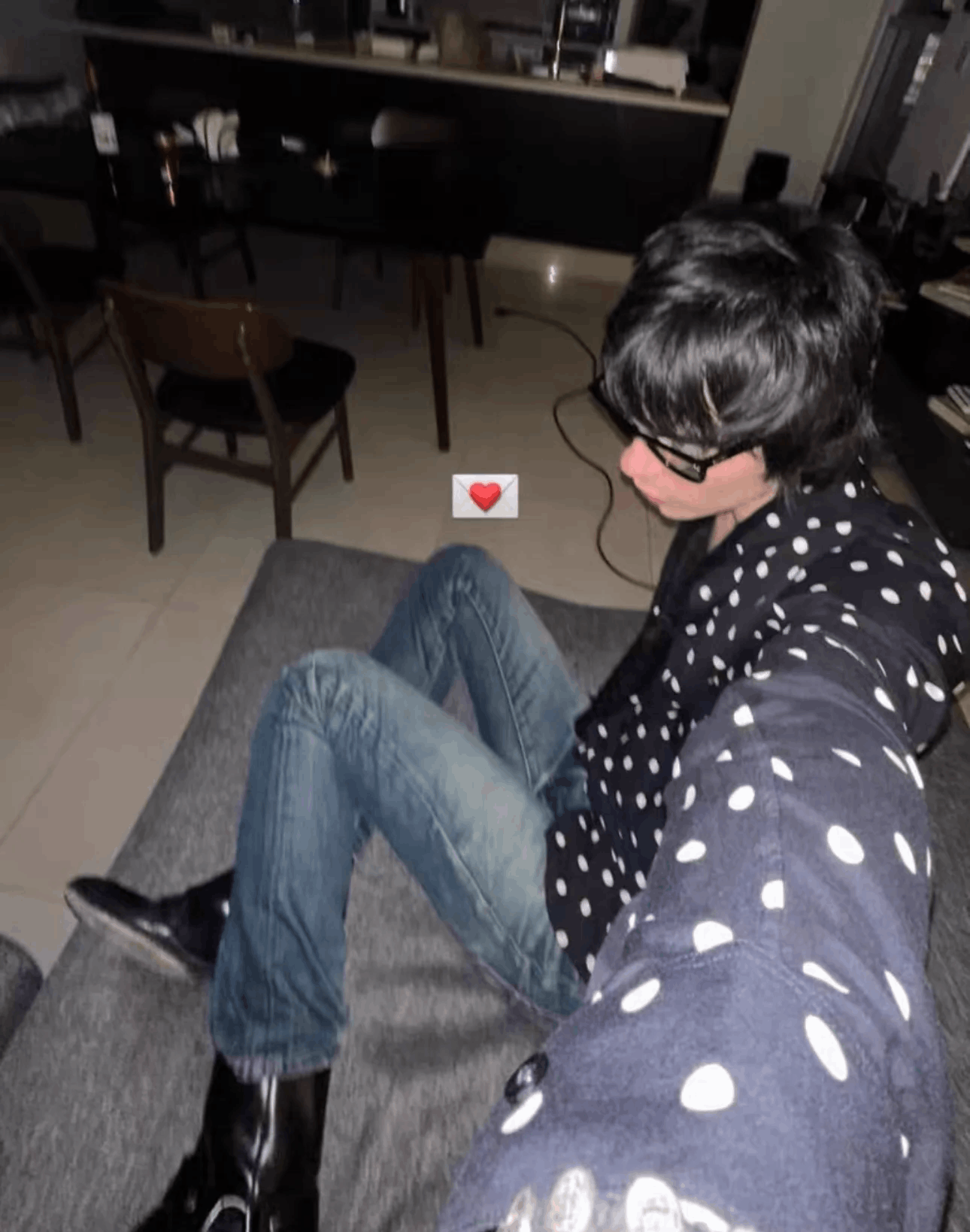 Saint Laurent Paris SLP 15fw Black/White Polka Dot Silk Shirt 37 Size US XXS / EU 40 - 8 Thumbnail