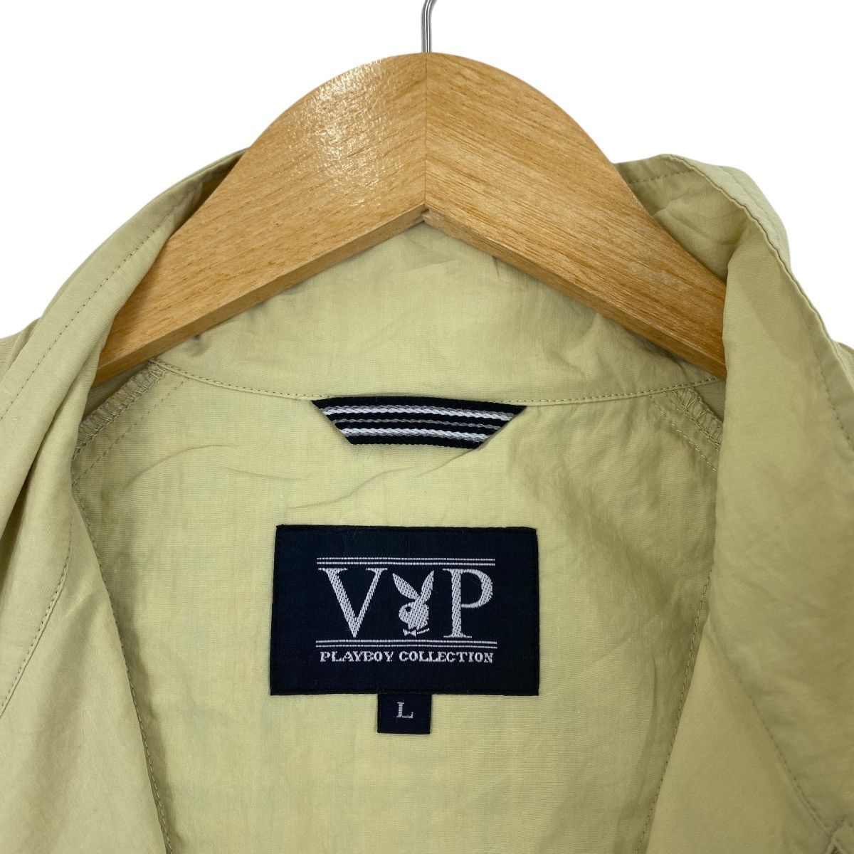 Playboy VIP PLAYBOY Collection Plain Beige Bomber Jacket Size US L / EU 52-54 / 3 - 10 Thumbnail