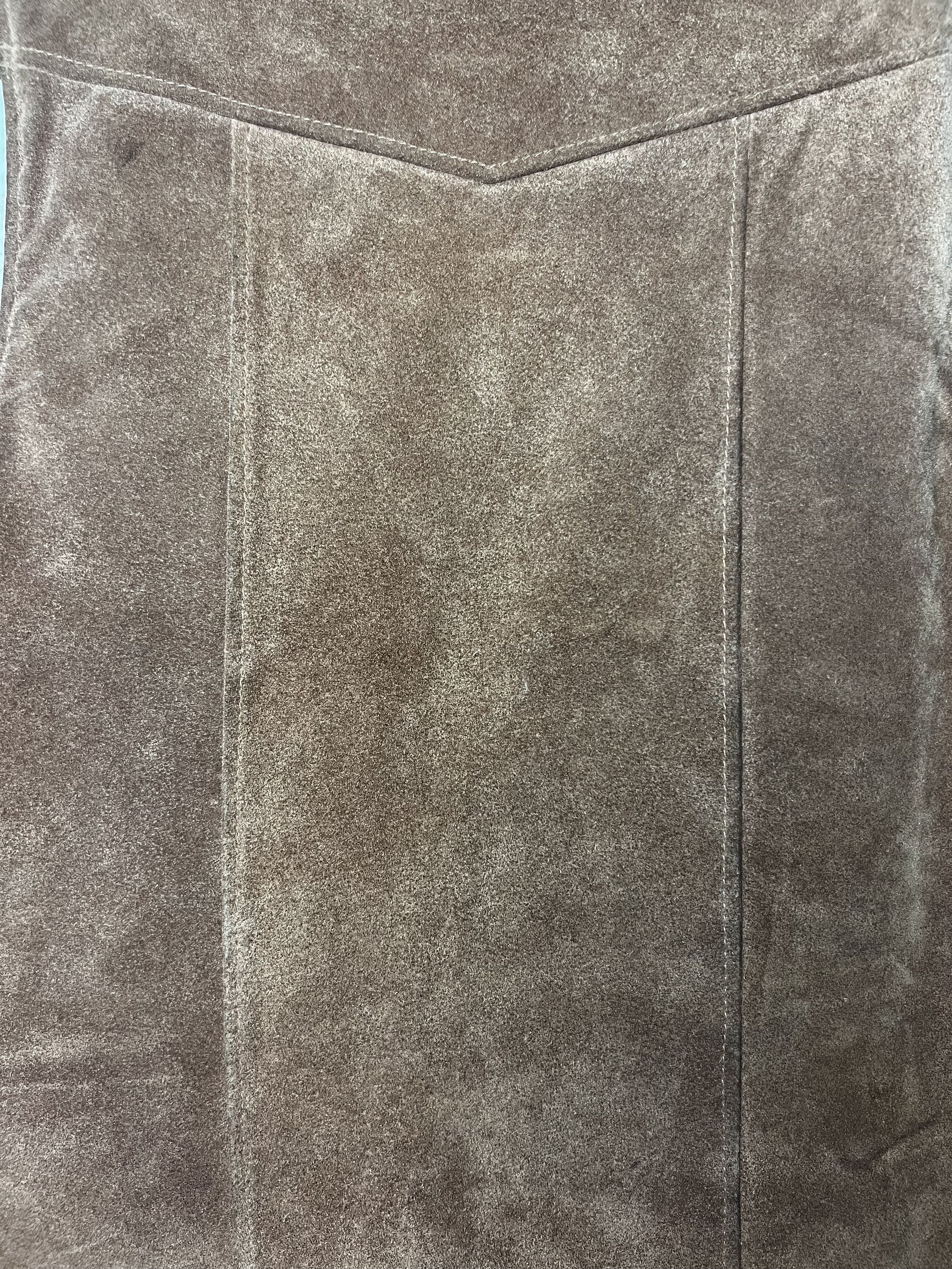 Vintage Vintage 1970's Berman's Brown Suede Leather Sherpa Vest Size US L / EU 52-54 / 3 - 13 Thumbnail