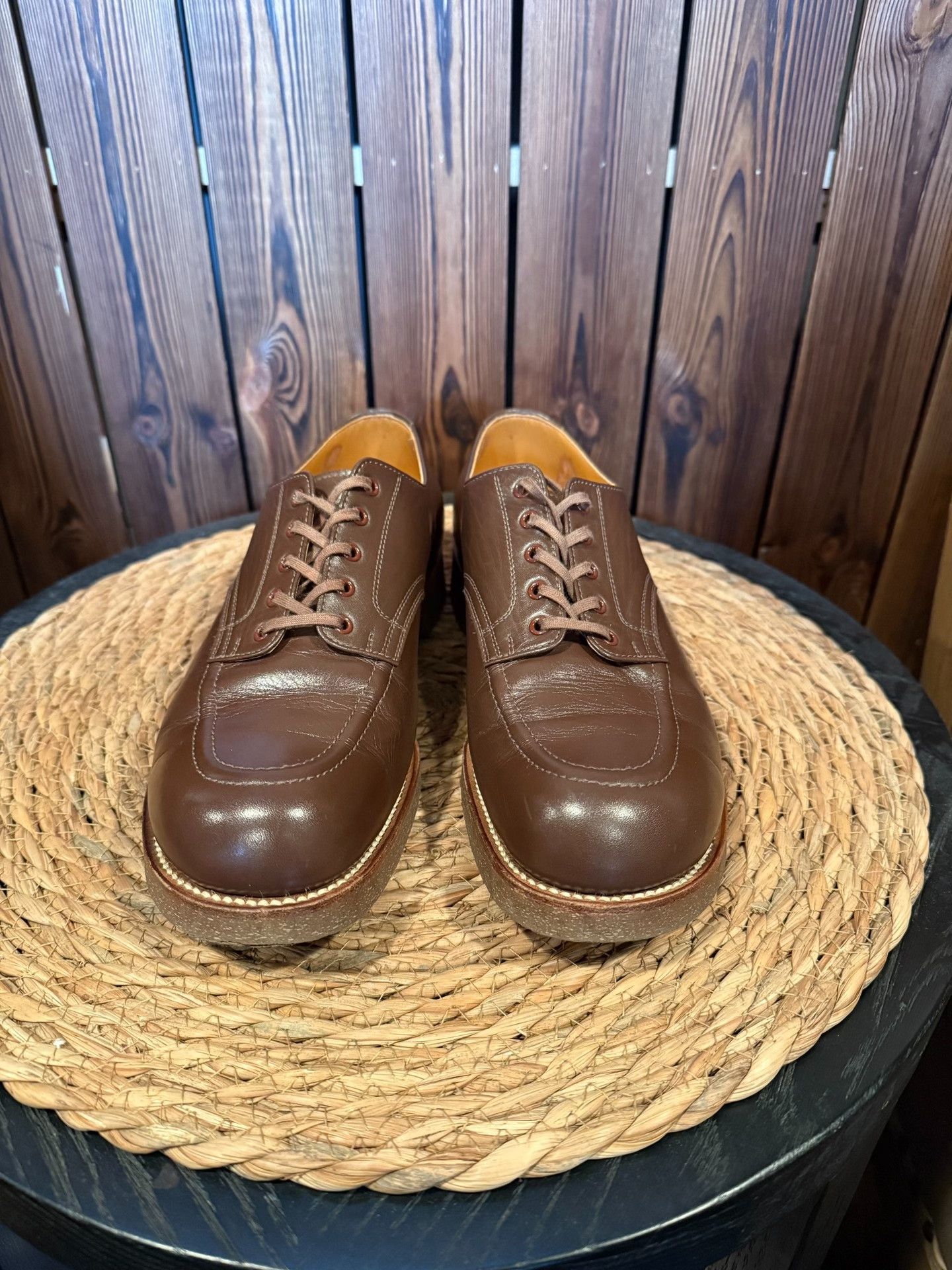 At Last & Co U-tip Leather Shoes with Original Box Size US 7.5 / EU 40-41 - 1 Thumbnail