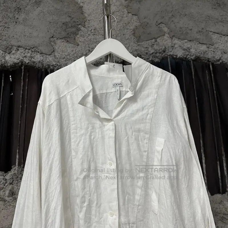 Loewe Loewe White Long Sleeve Dress for Women . Size XXS / US 00 / IT 34 - 3 Thumbnail