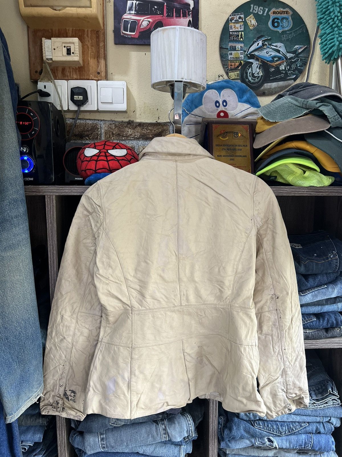 Sonia Rykiel 🔥Rare Sonia Rykiel Button Leather Jacket Size S / US 4 / IT 40 - 3 Thumbnail