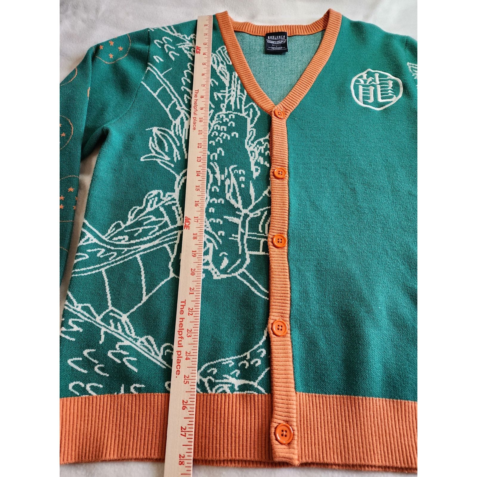 Other BoxLunch Dragon Ball Z Shenron Cardigan Sweater L Green NWOT Size US L / EU 52-54 / 3 - 6 Thumbnail