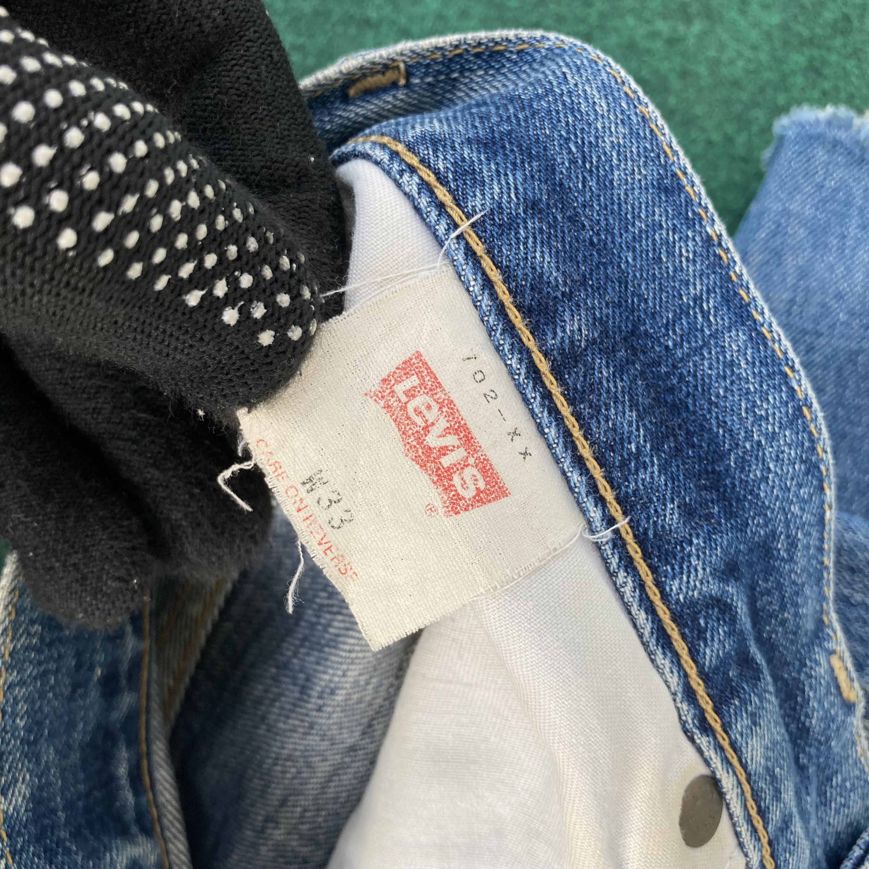 Levi's Vtg Levis 702 Big E Short Pants Redline Selvedge Jorts Jeans Size US 31 - 7 Thumbnail