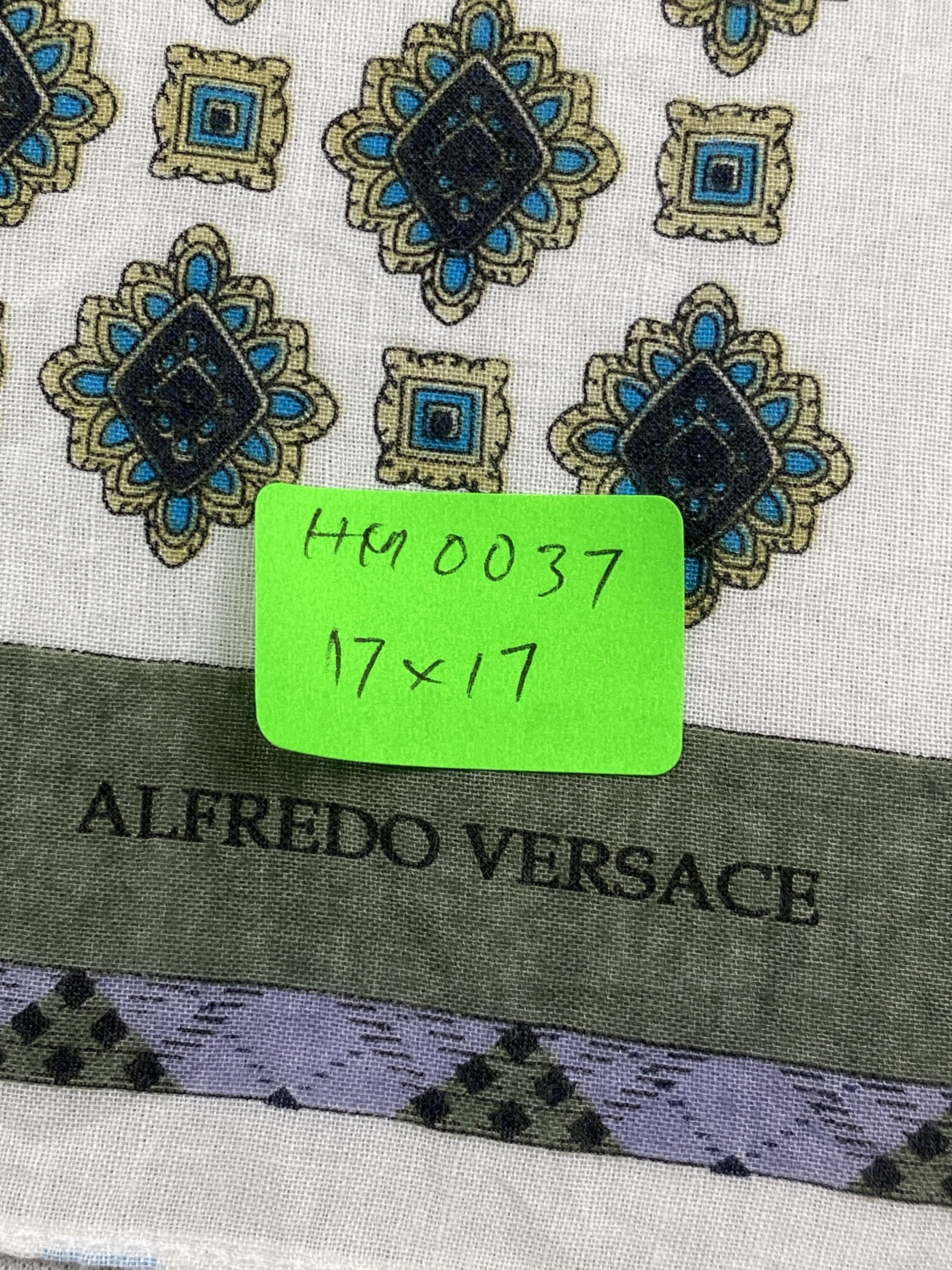 Versace Alfredo Versace Handkerchief Pocket Square Bandana HM0037 Size ONE SIZE - 7 Thumbnail