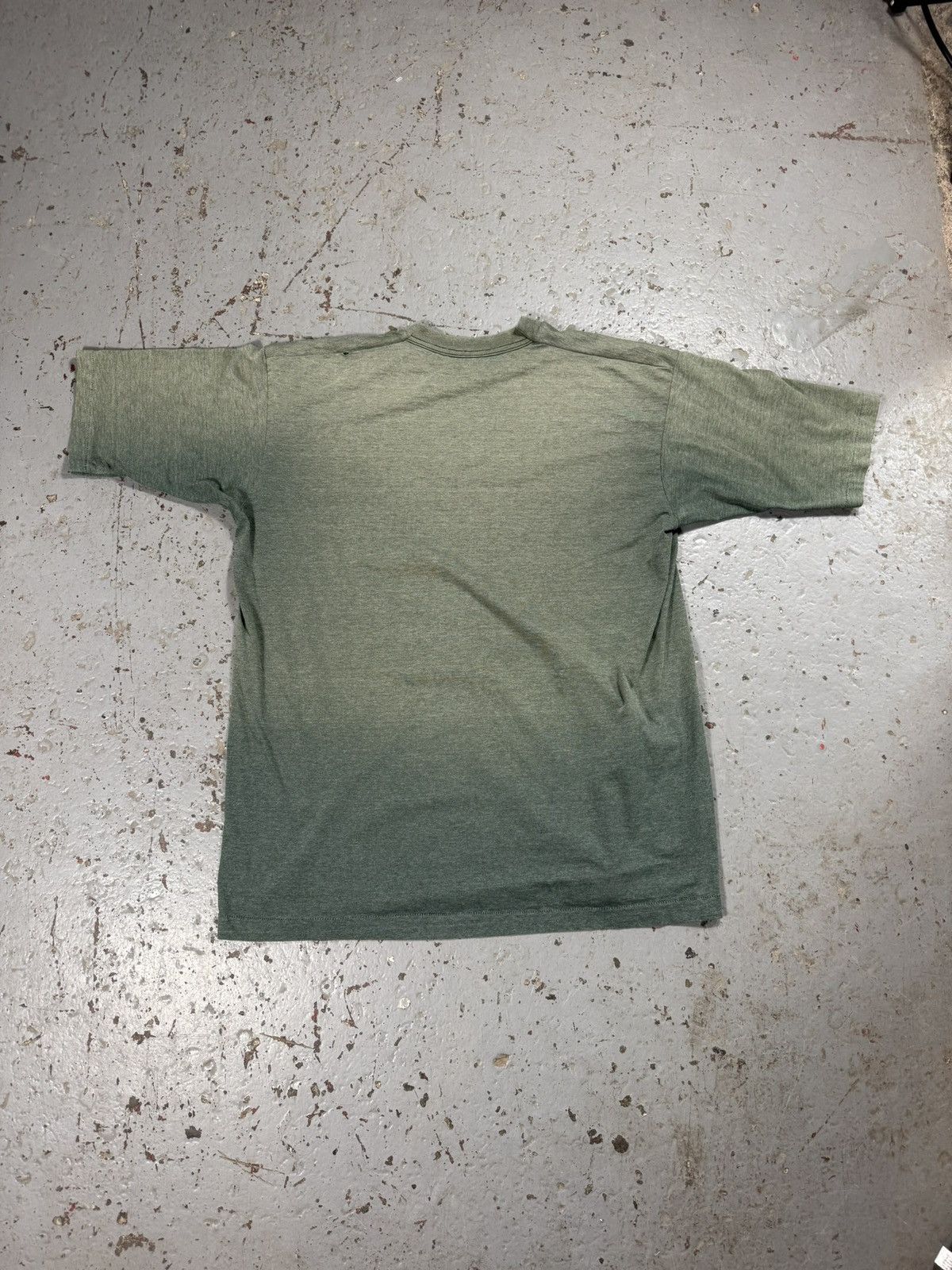 Other Vintage Single Stitch Sun Faded Blank Green Tee Size US XL / EU 56 / 4 - 7 Thumbnail
