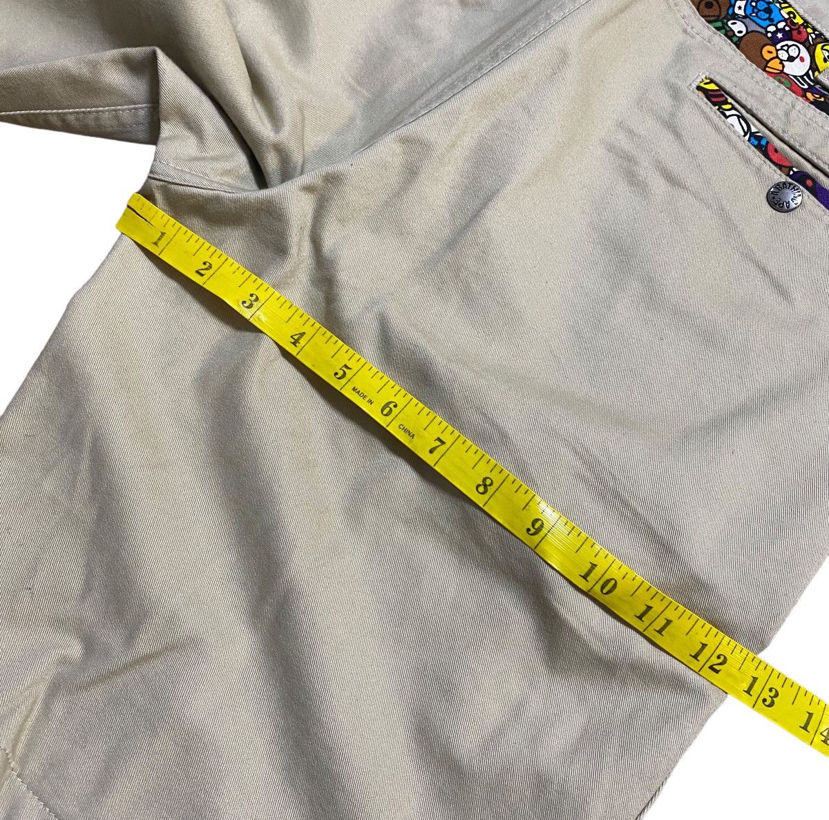 Bape BAPE Milo short pants beige Size US 34 / EU 50 - 8 Thumbnail