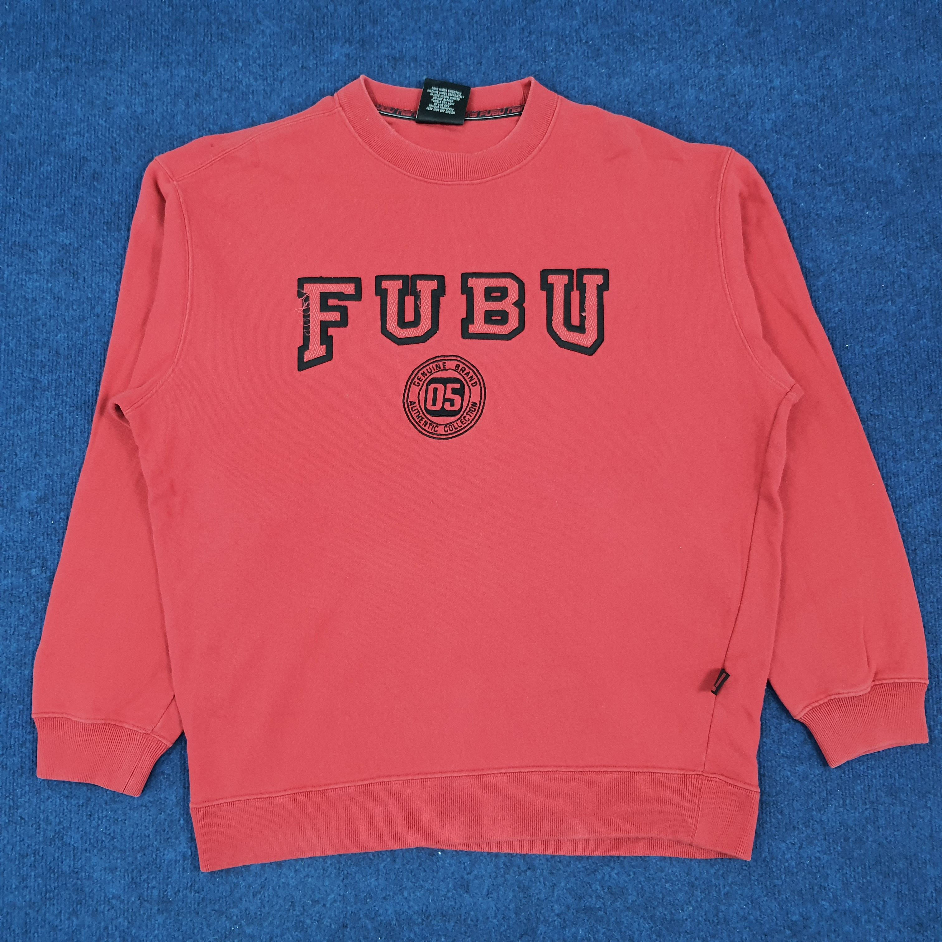 Fubu × Vintage Vintage FUBU Spell Out Authentic Collection Sweatshirt Size US L / EU 52-54 / 3 - 1 Thumbnail