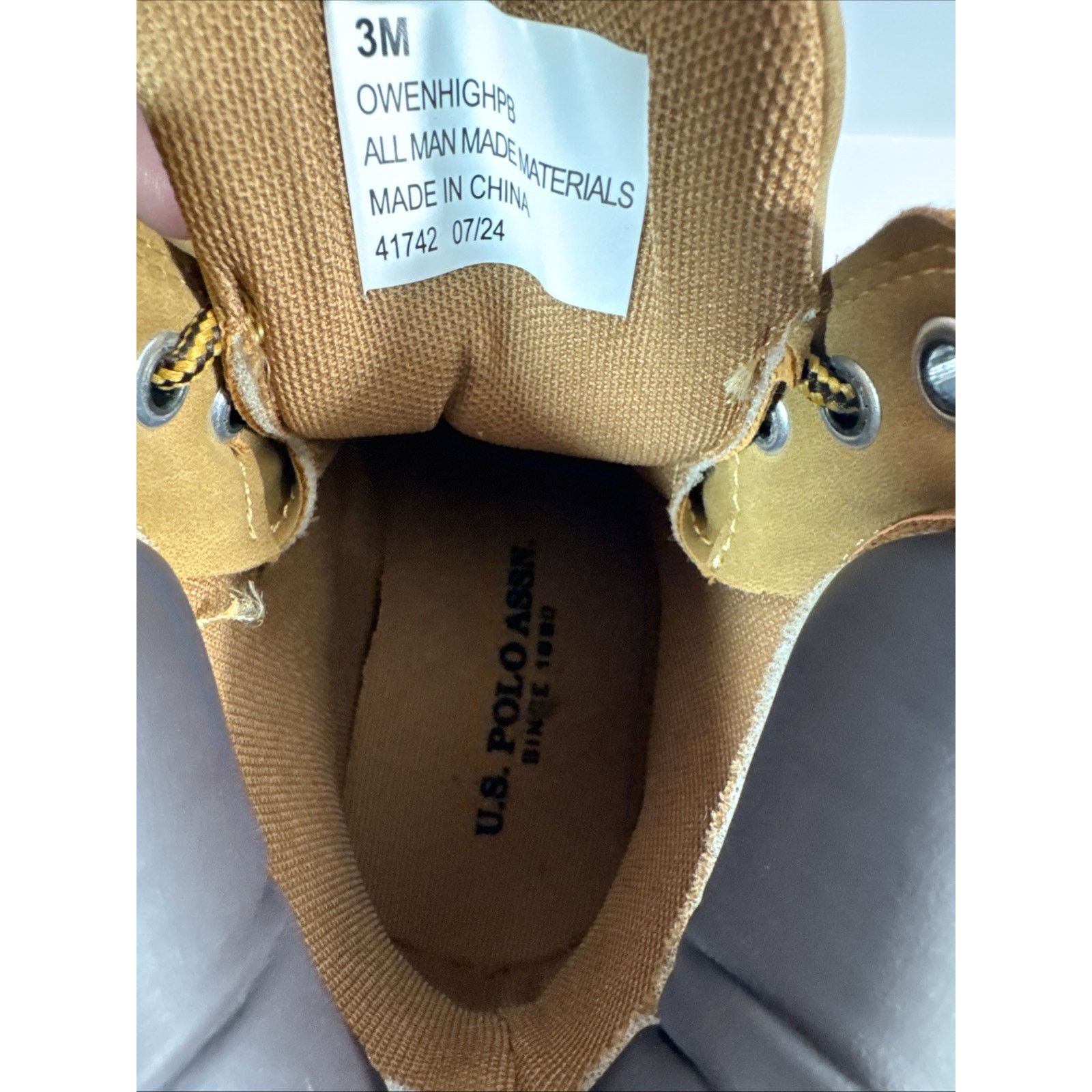 U.S. Polo Assn. U.S. Polo Assn. Owen High Boots, Brown Tan, Youth 3M Size US 5 / EU 37 - 9 Thumbnail