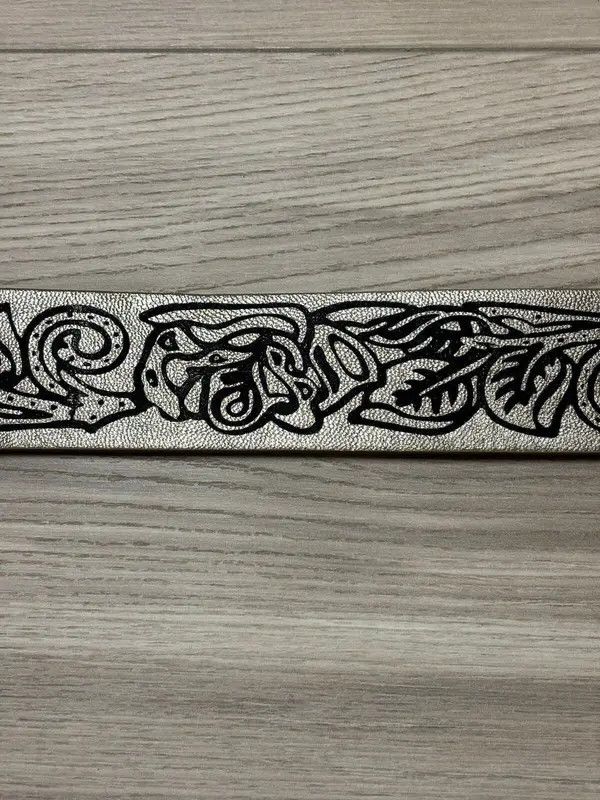 Japanese Brand Rose Buckle Belt Size 30 - 6 Thumbnail