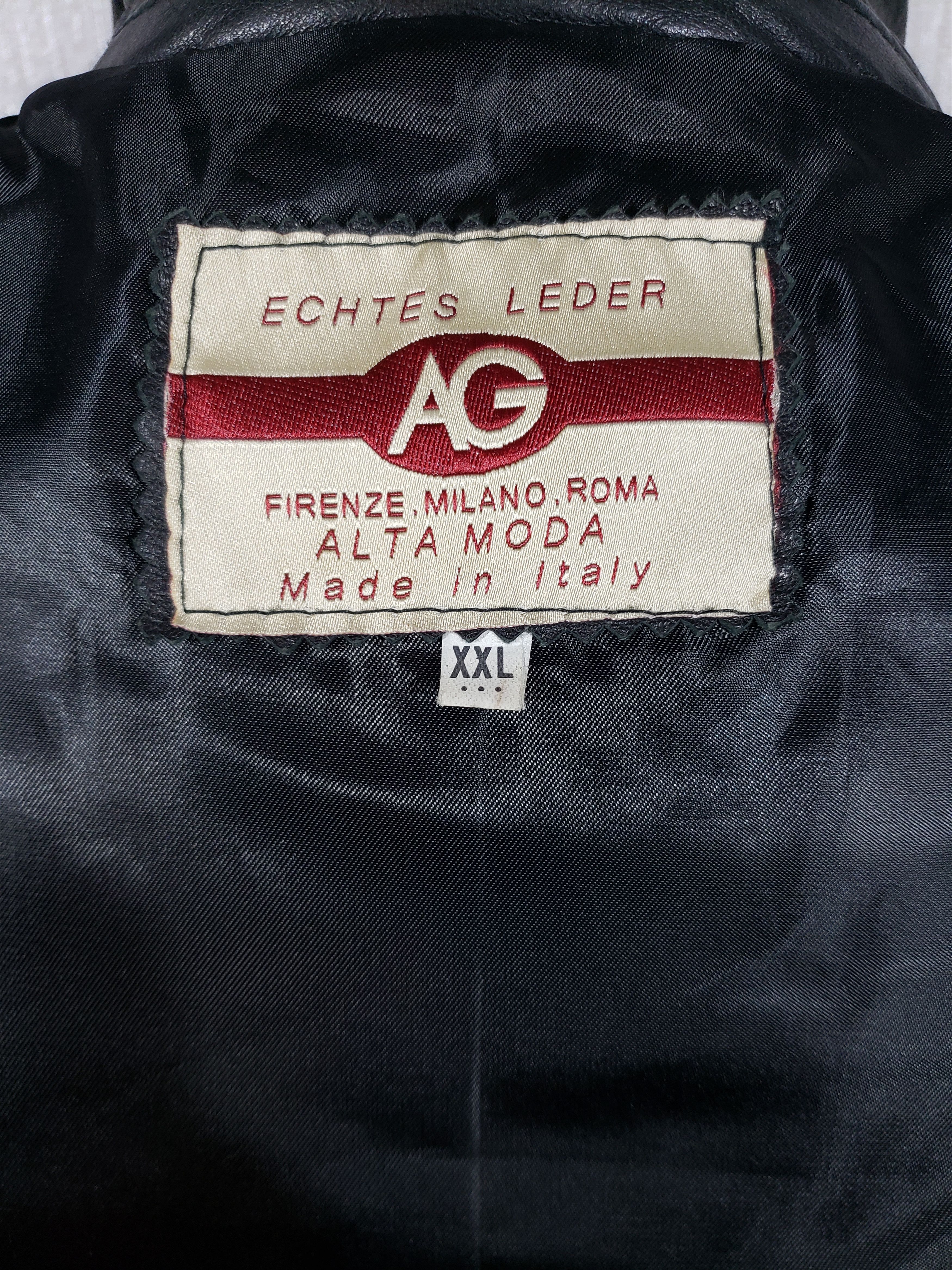Uniqlo Black men's jacket made of genuine leather. Size US L / EU 52-54 / 3 - 9 Thumbnail