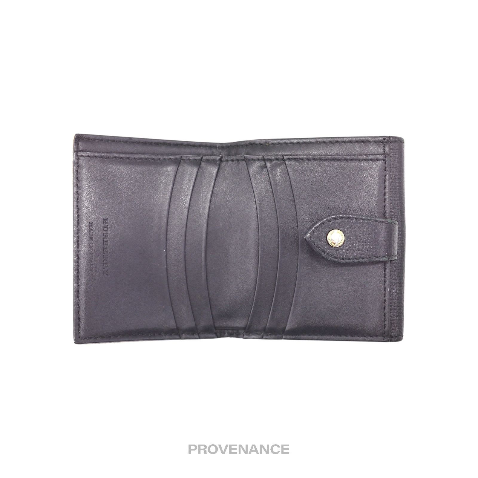 Burberry 🔴 Burberry Trifold Snap Wallet - Nova Check Black Size ONE SIZE - 5 Thumbnail