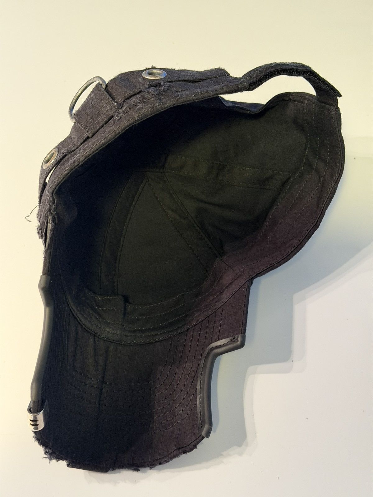 Balenciaga BALENCIAGA DEMNA SPRING 26 DISTRESSED RIPSTOP PIERCING CAP Size ONE SIZE - 8 Thumbnail