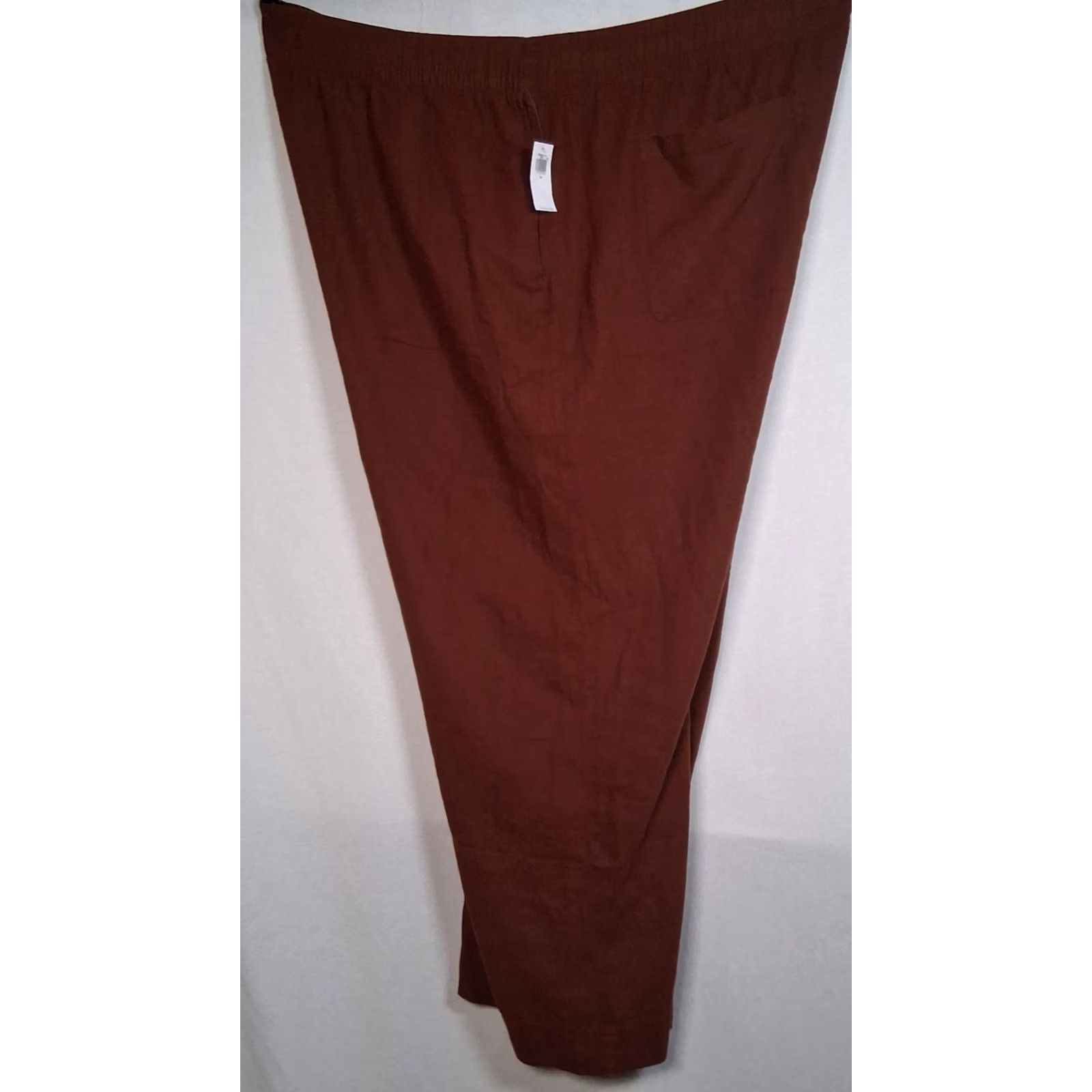 Old Navy VINTAGE Old Navy Wide Leg Pants 3X Plus Size Linen Blend High Rise Brown Women Pants Bohemian-Classic-Cozy Plus Size Womens Size 40" / US 18 - 4 Thumbnail