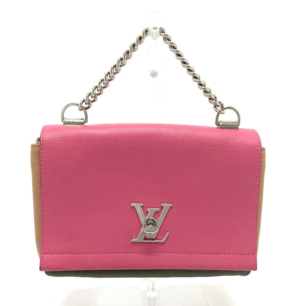 Louis Vuitton Louis Vuitton M54103 Tricolor Rock Me 2 Bb Briefcase Double Handbag Shoulder Bag Leather Women Rose Pink×Khaki×Beige Size ONE SIZE - 1 Thumbnail