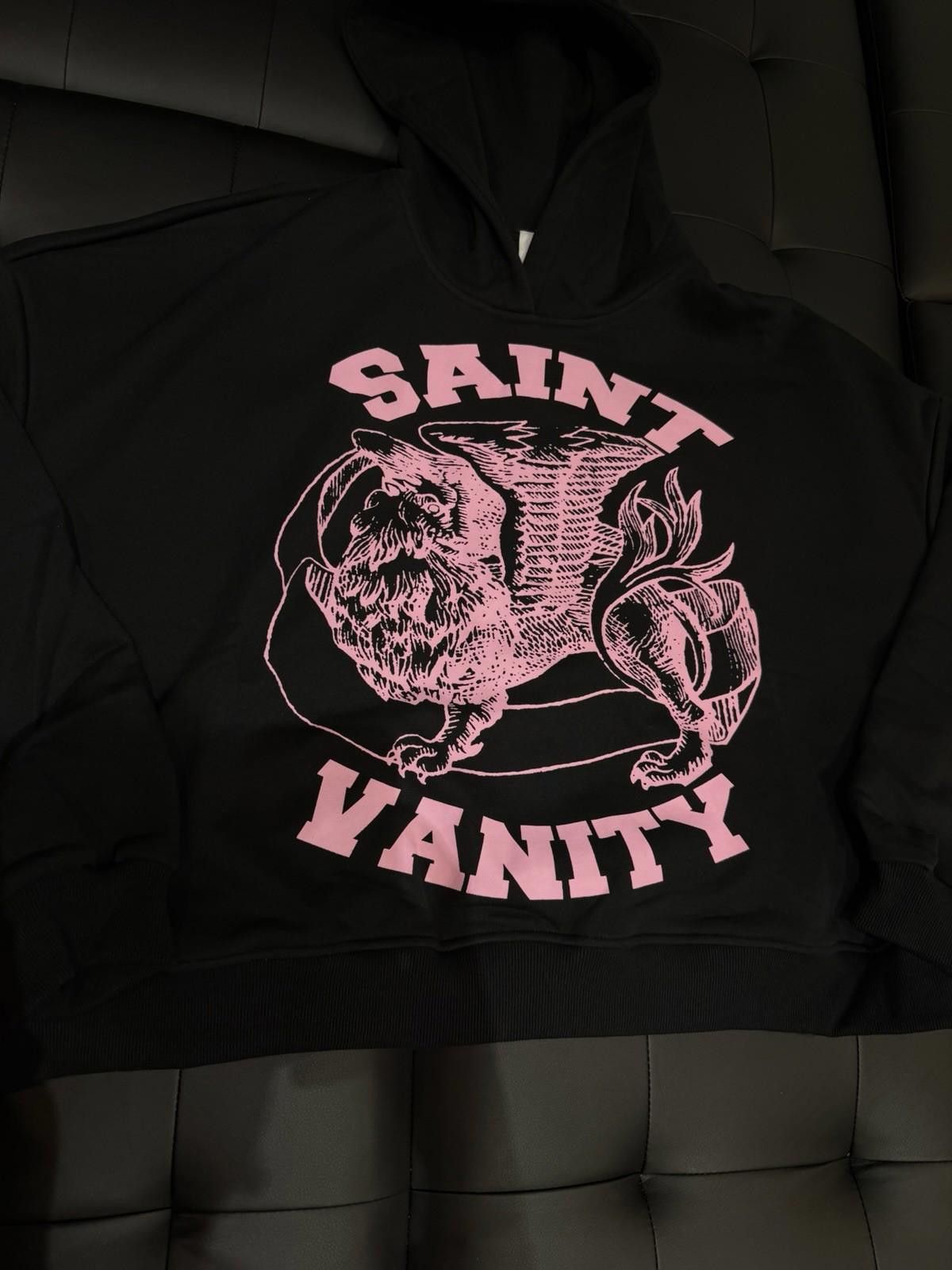 Saint Vanity Size XL - Saint Vanity Pullover Hoodie Pink Black 2025 NEW Size US XL / EU 56 / 4 - 6 Thumbnail
