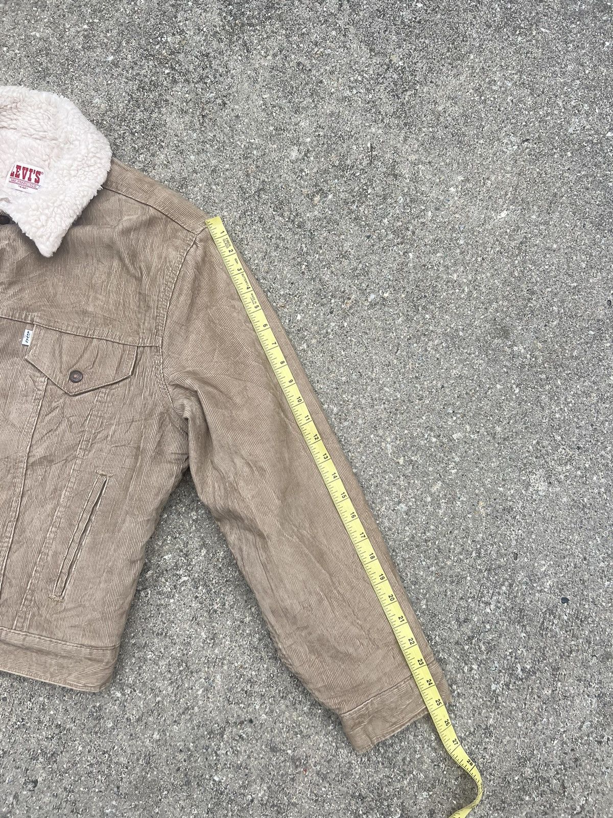 Levi's Vintage 80s Levi’s Sherpa Lined Corduroy Trucker Jacket Size US XL / EU 56 / 4 - 4 Thumbnail