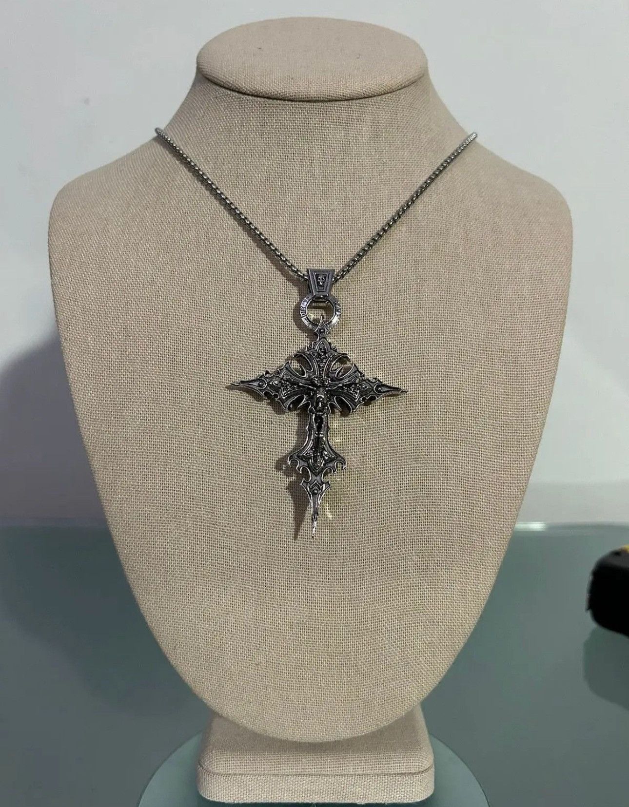 Jewelry × Vintage Gothic Skeleton Cross Necklace Chain Size ONE SIZE - 2 Thumbnail