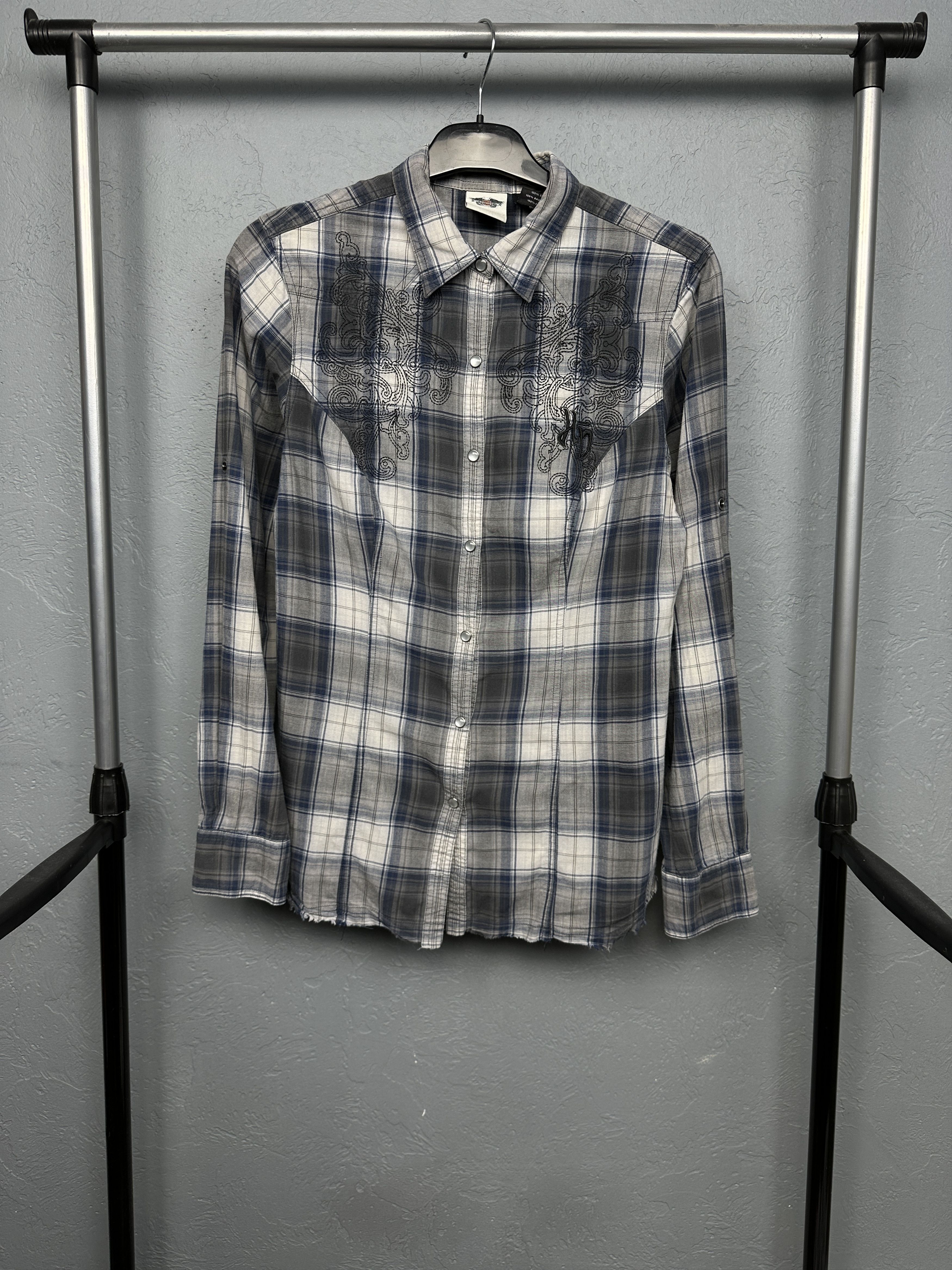 Harley Davidson Harley Davidson Womens Plaid Shirt Size M / US 6-8 / IT 42-44 - 1 Thumbnail