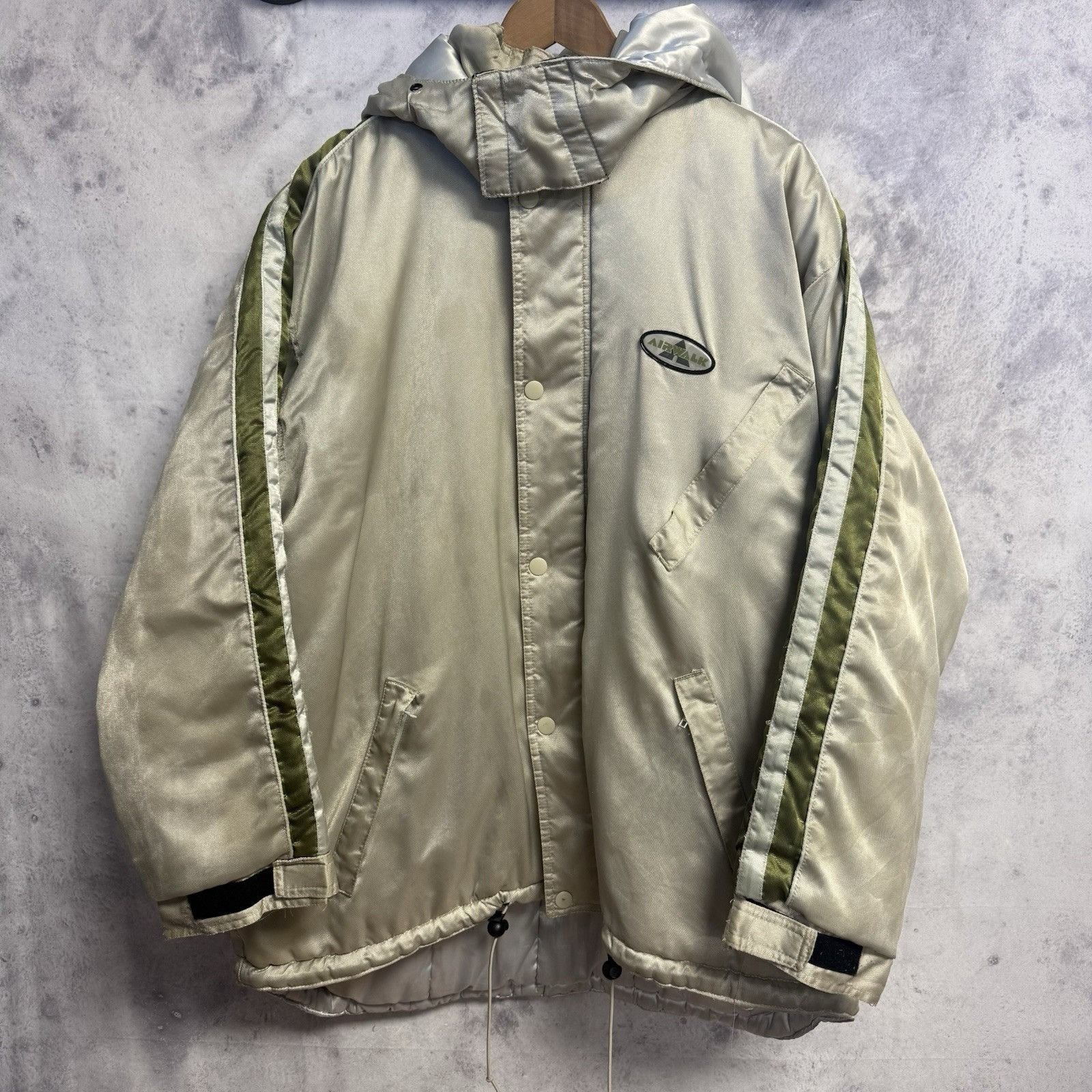 Airwalk Vintage Airwalk Puffer Jacket Mens XL Hood Snowboard Ski Ska Size US XL / EU 56 / 4 - 1 Thumbnail