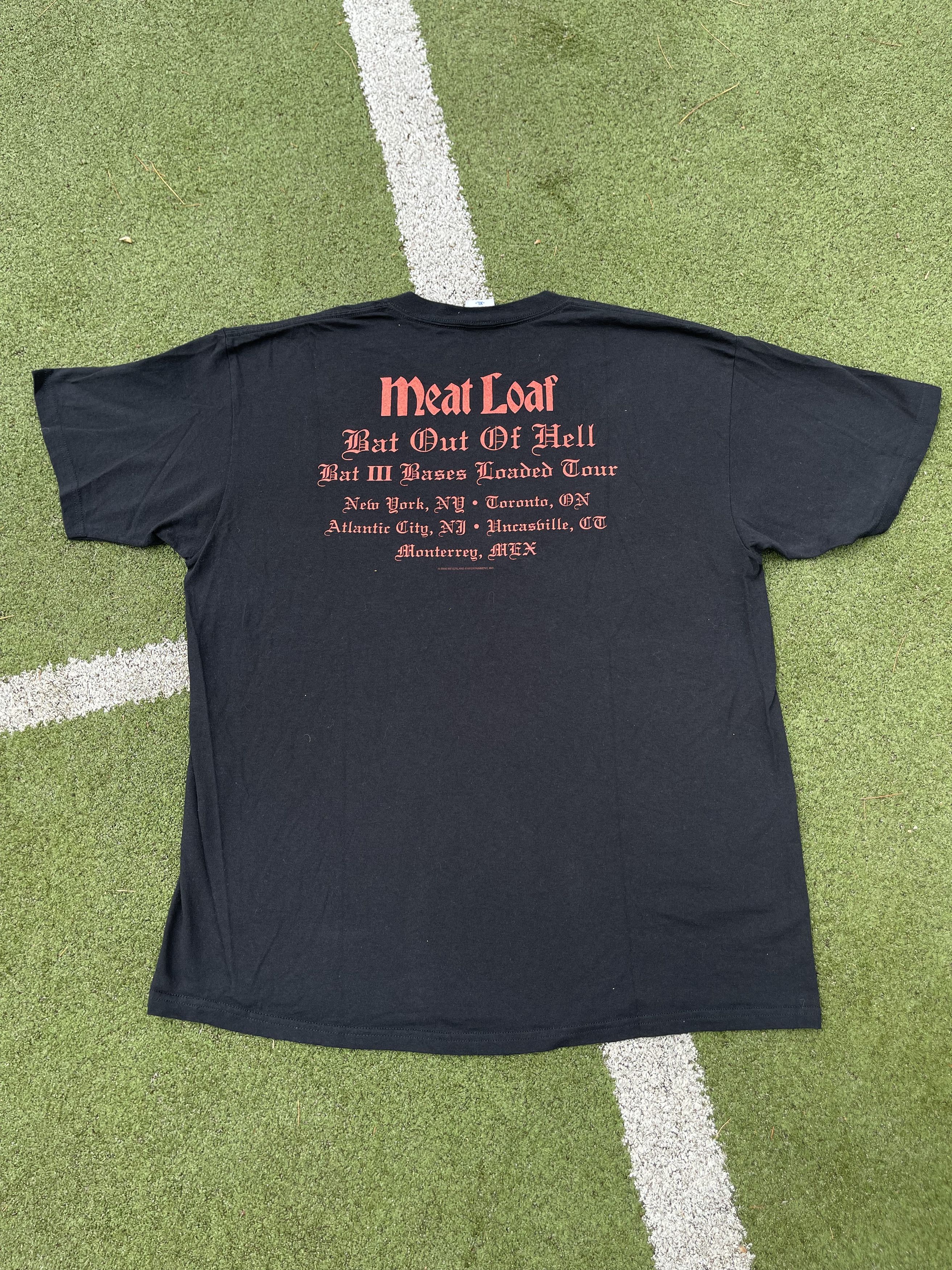 Band Tees × Vintage 2006 Meatloaf Bat Out Of Hell Rock Band Tour T-Shirt Size US XL / EU 56 / 4 - 2 Thumbnail