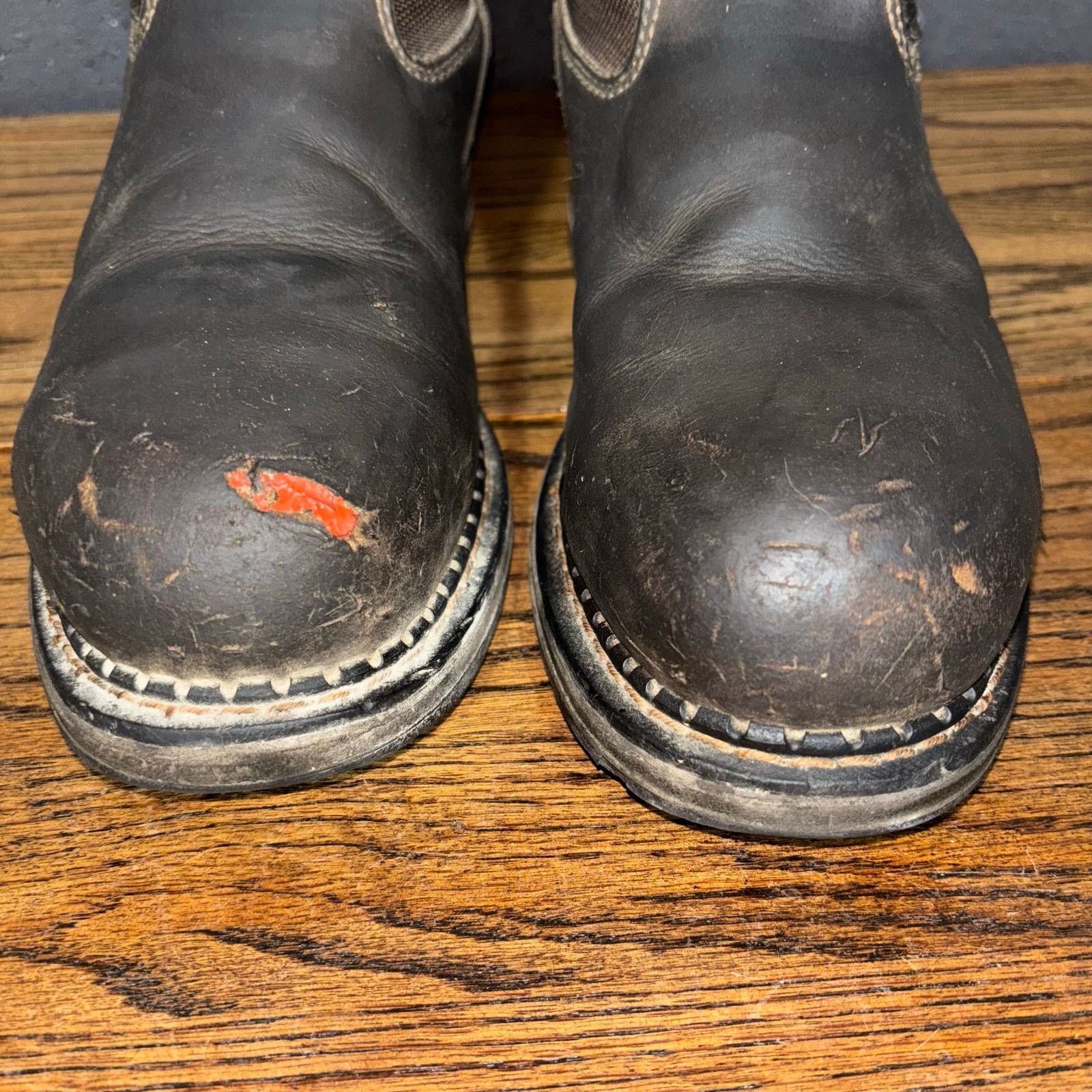 Red Wing Irish Setter Work Boots Men’s 10 D Steel Toe Pull-On Leather Size US 10 / EU 43 - 4 Thumbnail