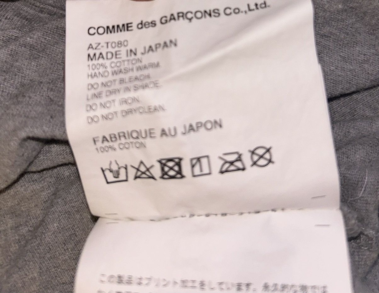 Comme des Garcons PLAY Men’s Comme Des Garçons T-Shirt Grey XL Size US XL / EU 56 / 4 - 5 Thumbnail