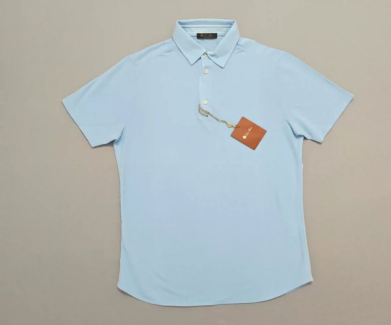 Loro Piana LORO PIANA Short-sleeved polo shirt for men Size S / US 4 / IT 40 - 1 Thumbnail