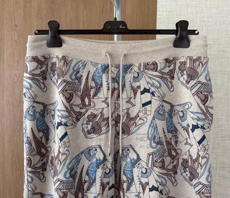 Hermes Hermes Women's Spring and Autumn Drawstring Casual Pants Size US 26 / EU 42 - 2 Thumbnail