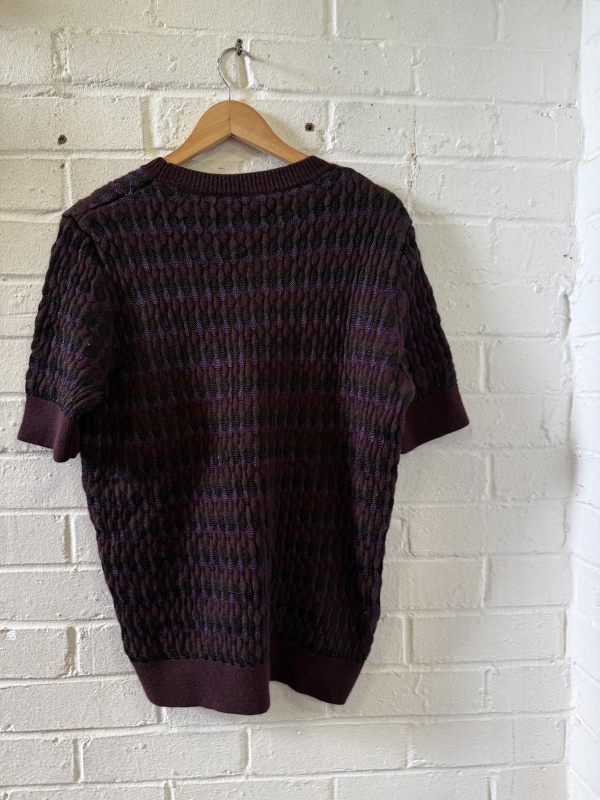 Cos COS Textured Short Sleeve Sweater Size L / US 10 / IT 46 - 4 Thumbnail