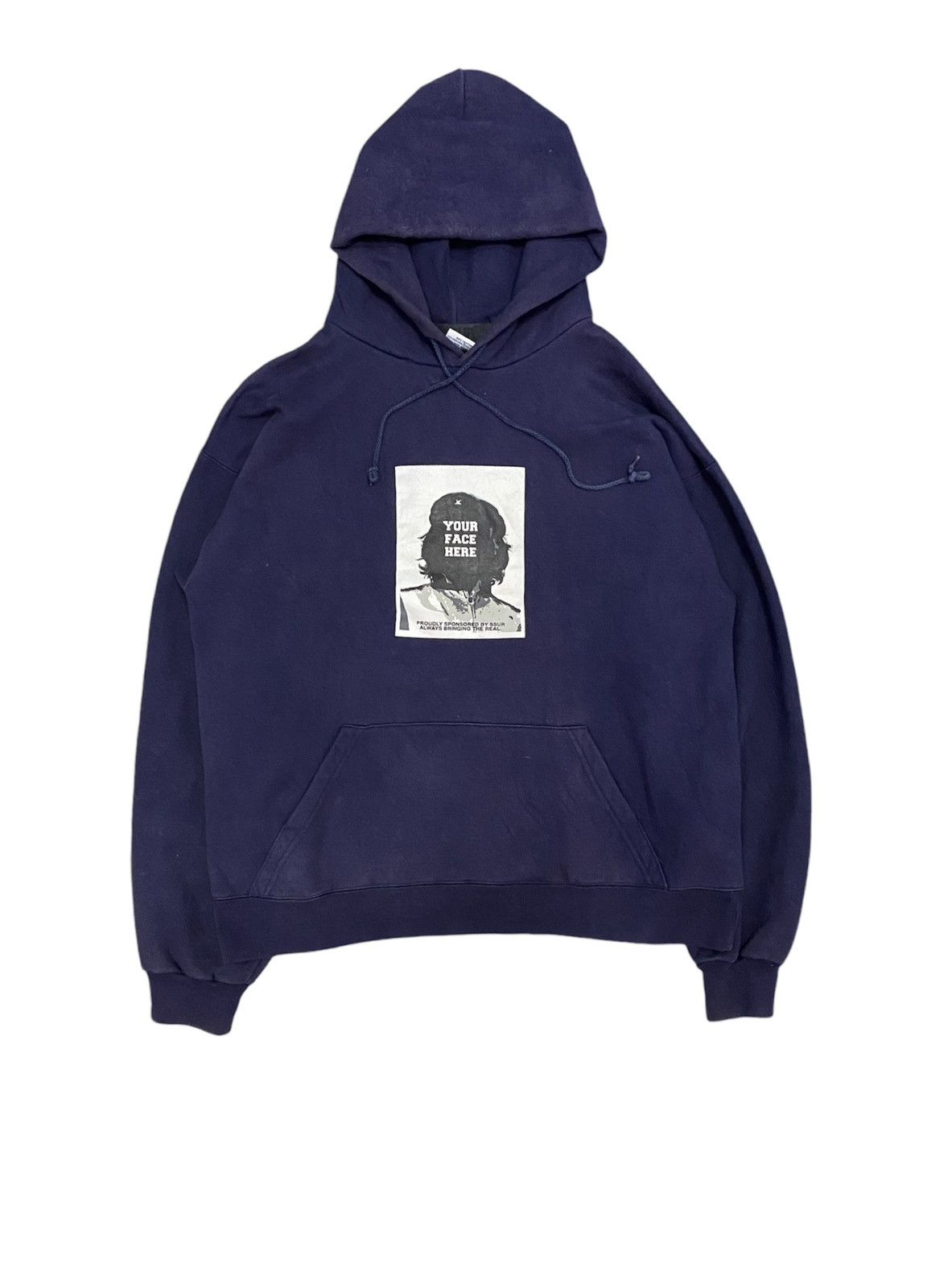 Japanese Brand × SSUR × Vintage 1990s SSUR put your face che guevara hoodie Size US M / EU 48-50 / 2 - 1 Thumbnail