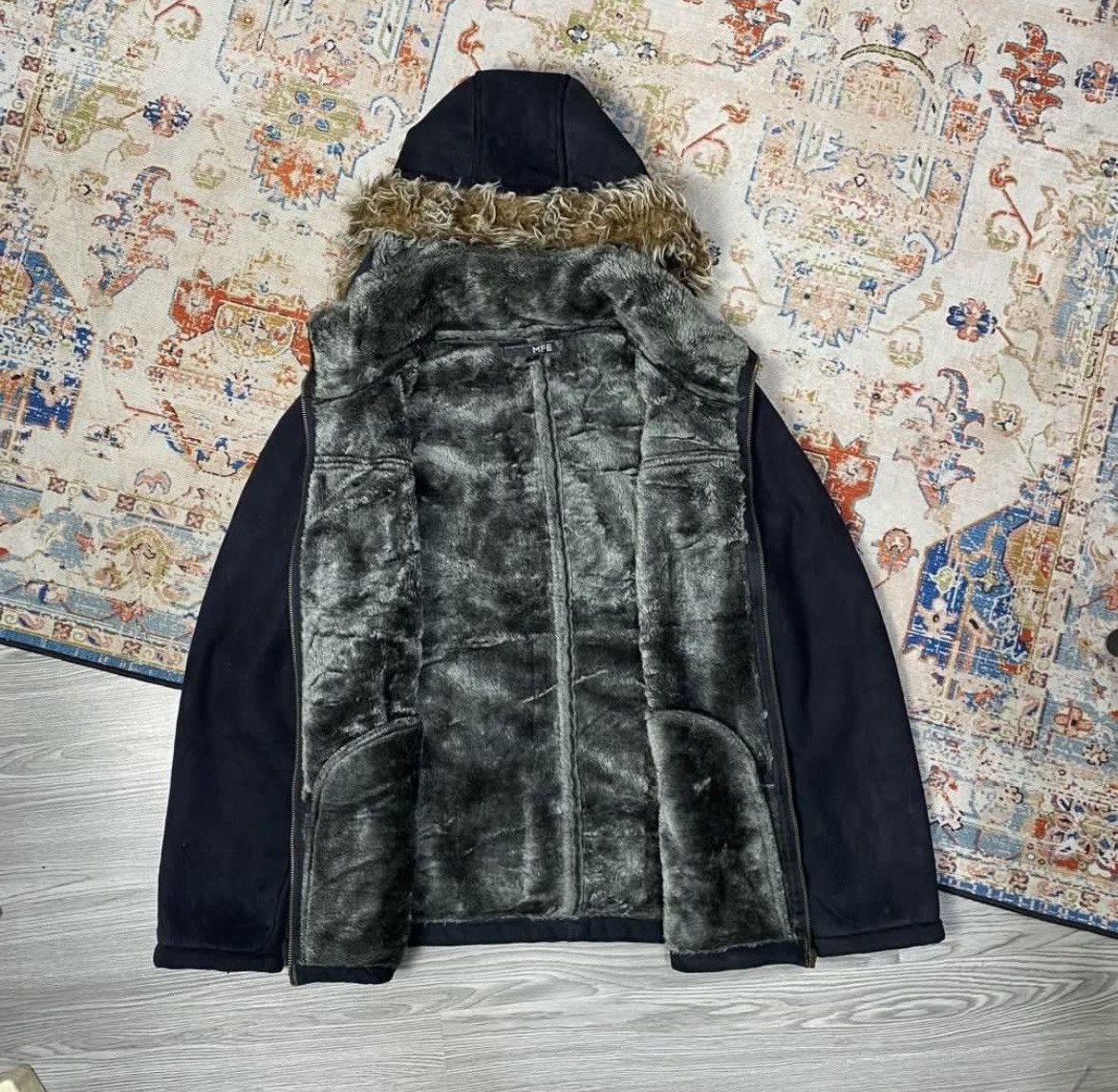 Japanese Brand Vintage MFE Sherpa Fur Jacket Size US M / EU 48-50 / 2 - 2 Thumbnail
