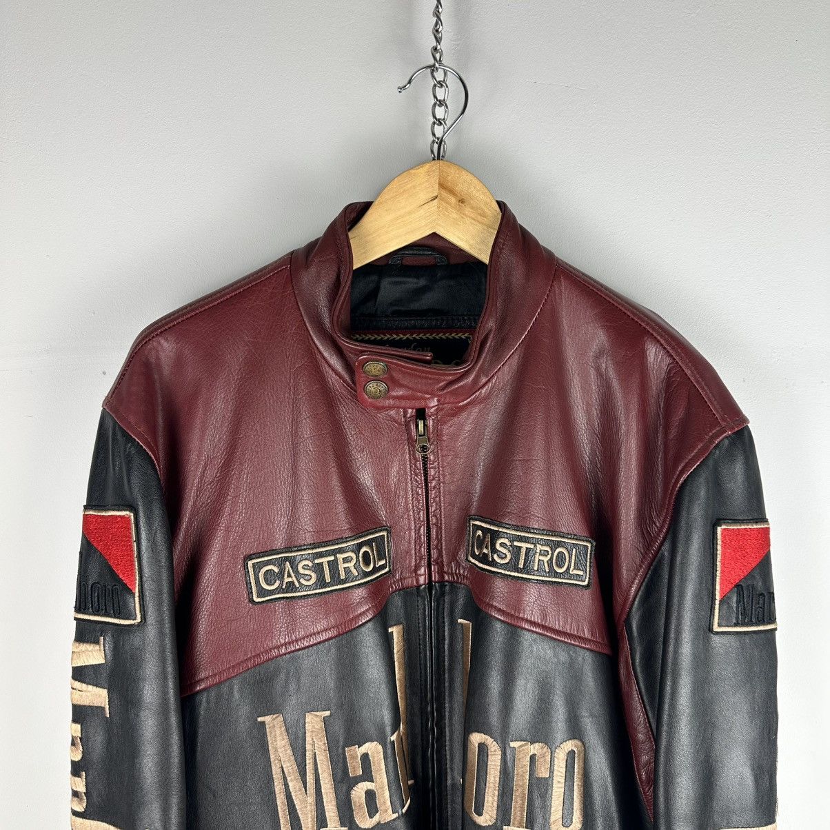 Marlboro Vintage Rare Marlboro Racing Leather Jacket Brando Size US XXL / EU 58 / 5 - 2 Thumbnail