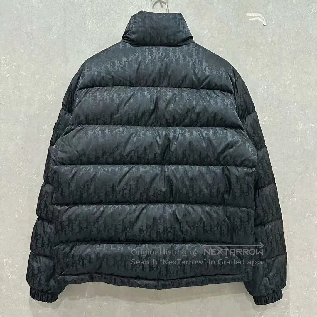 Dior dior black patterned puffer jacket outerwear. Size US L / EU 52-54 / 3 - 2 Thumbnail