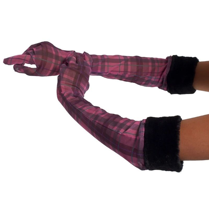 The Ragged Priest The Ragged Priest Icon Mesh Gloves in Pink, Size OS Size ONE SIZE - 1 Preview