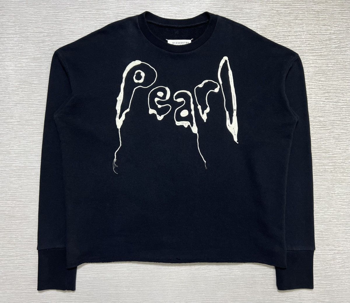 Maison Margiela Maison Margiela - S/S ‘18 - Pearl Embroidered Sweatshirt Size US M / EU 48-50 / 2 - 2 Thumbnail