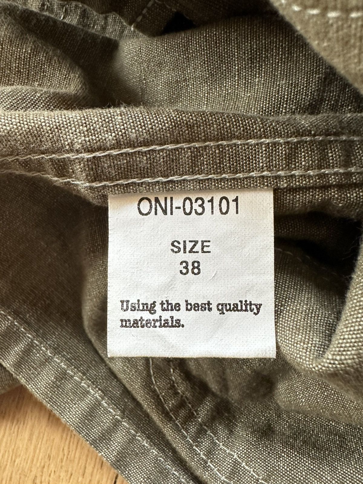 Oni Oni Chambray Chore Coat - Olive Size US S / EU 44-46 / 1 - 11 Thumbnail