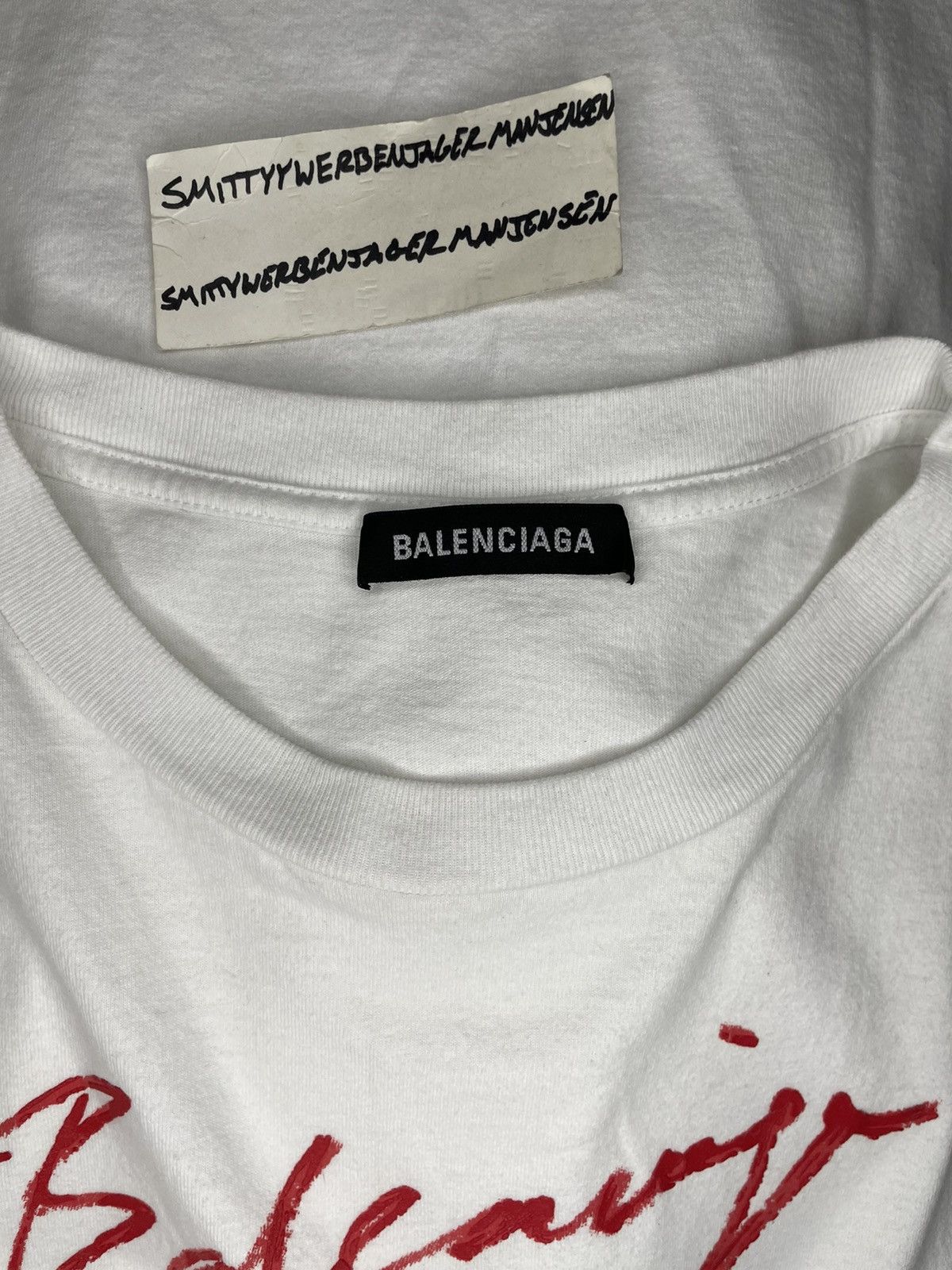 Balenciaga Balenciaga Script Logo T-Shirt Size US S / EU 44-46 / 1 - 7 Thumbnail