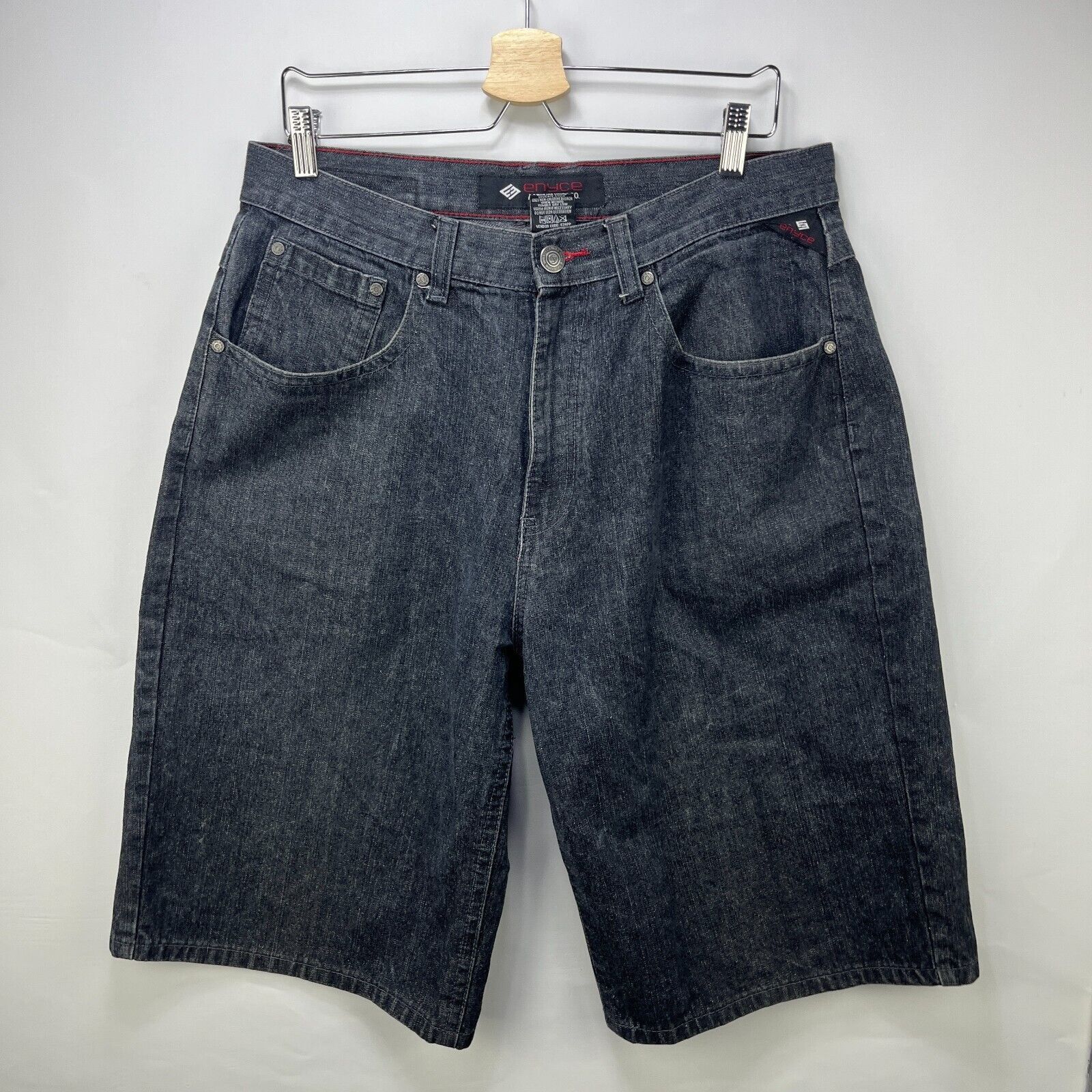 Enyce × Vintage Vintage Y2K ENYCE Sean Combs Sean John Jorts 36 Baggy Wide Size US 36 / EU 52 - 6 Thumbnail