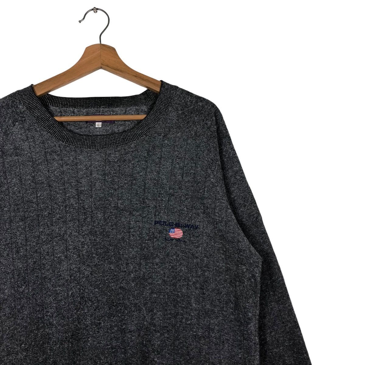 Japanese Brand 🔥VINTAGE SWEATSHIRT POLO BI-WAY SPORT BIG LOGO Size US L / EU 52-54 / 3 - 8 Thumbnail
