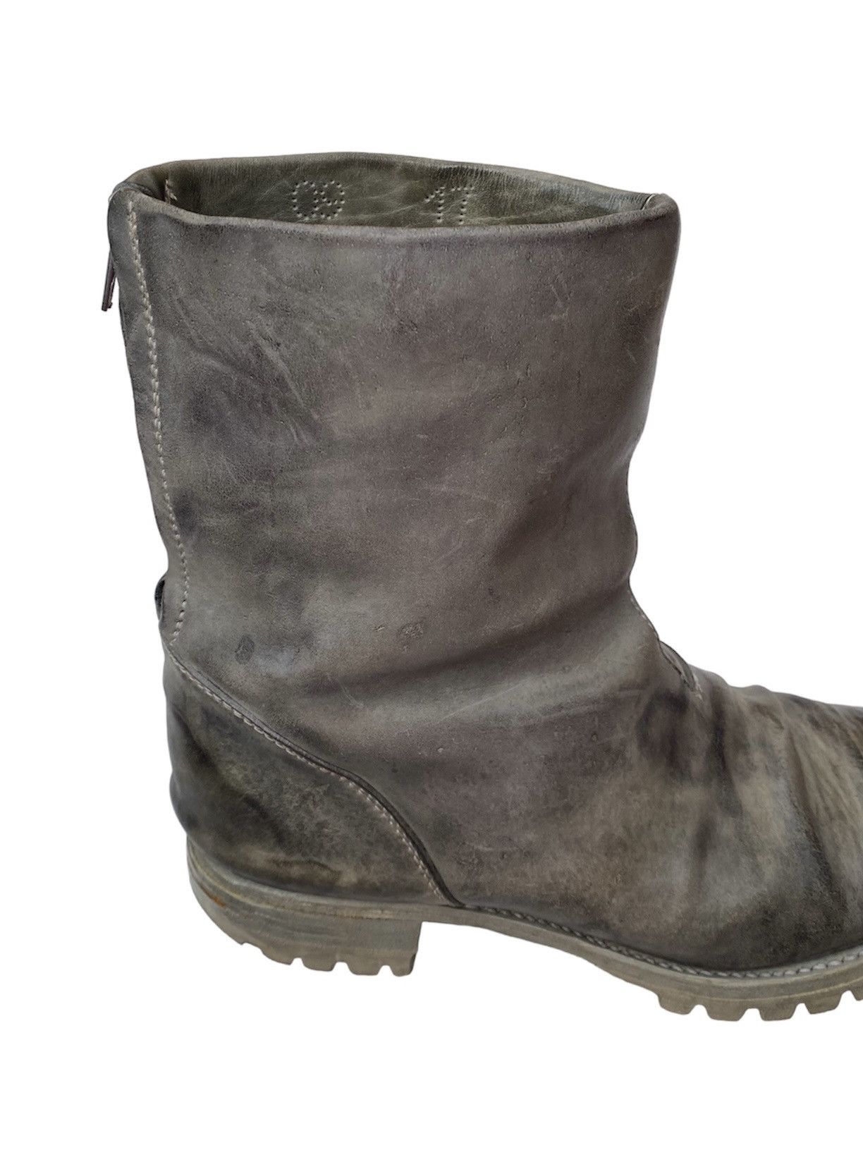 Carol Christian Poell CCP AW05 SAFE Double-Zip Tank Sole Horse Leather Boots Size US 11 / EU 44 - 7 Thumbnail