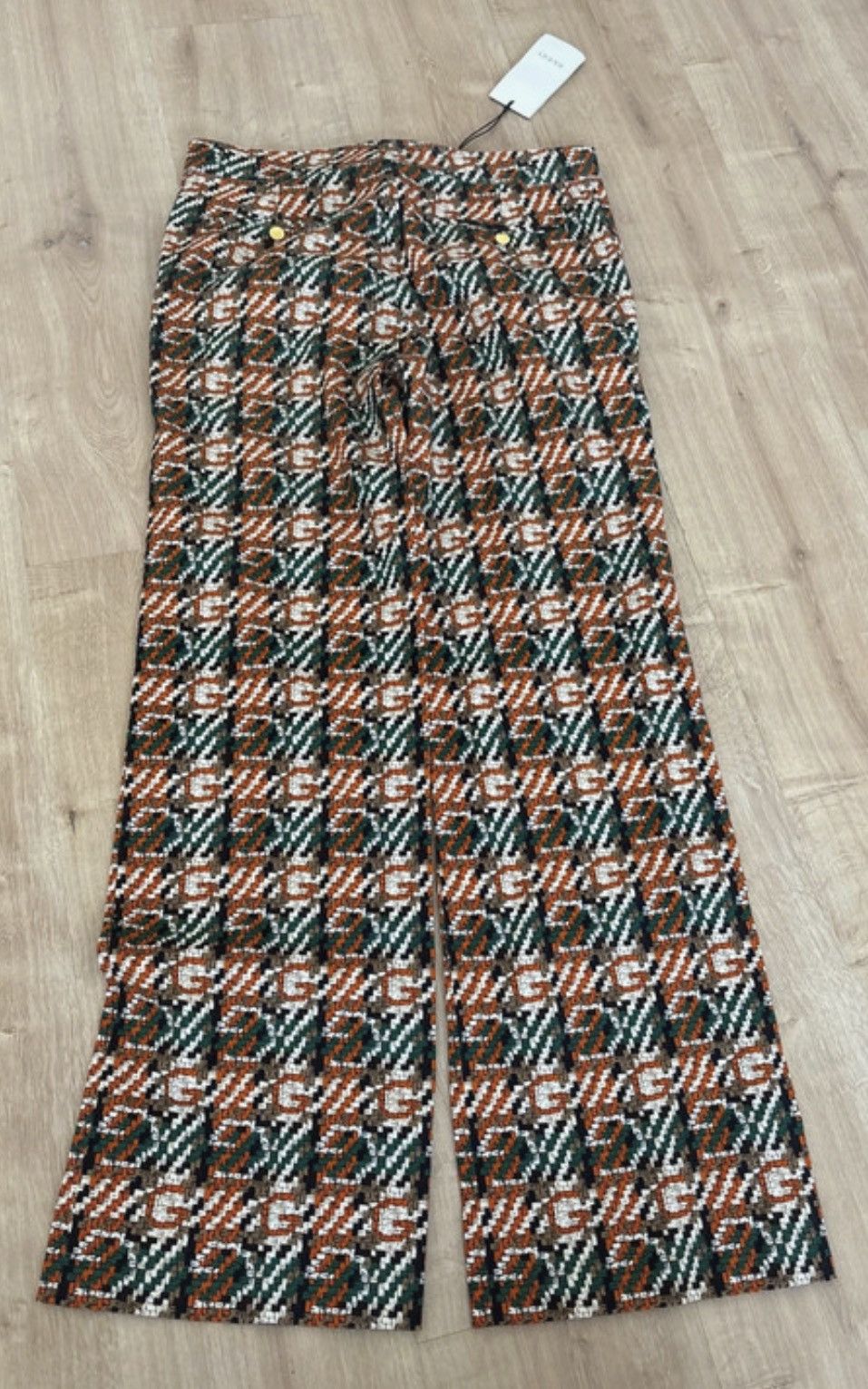 Gucci Gucci Multicolour Flared Trousers Size 32" / US 10 / IT 46 - 2 Thumbnail